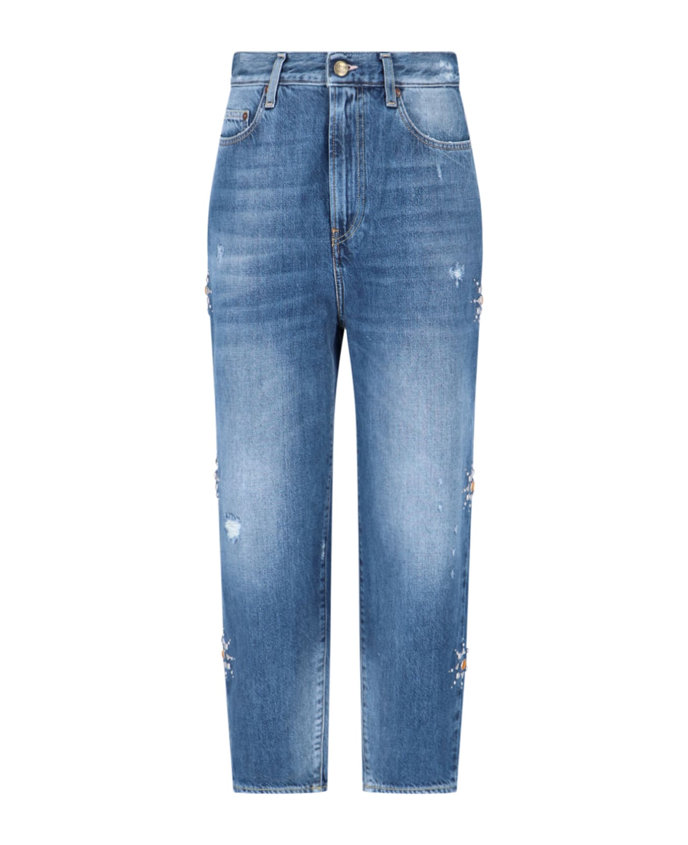Washington Dee-Cee Studded Detail Jeans - Blue デニム