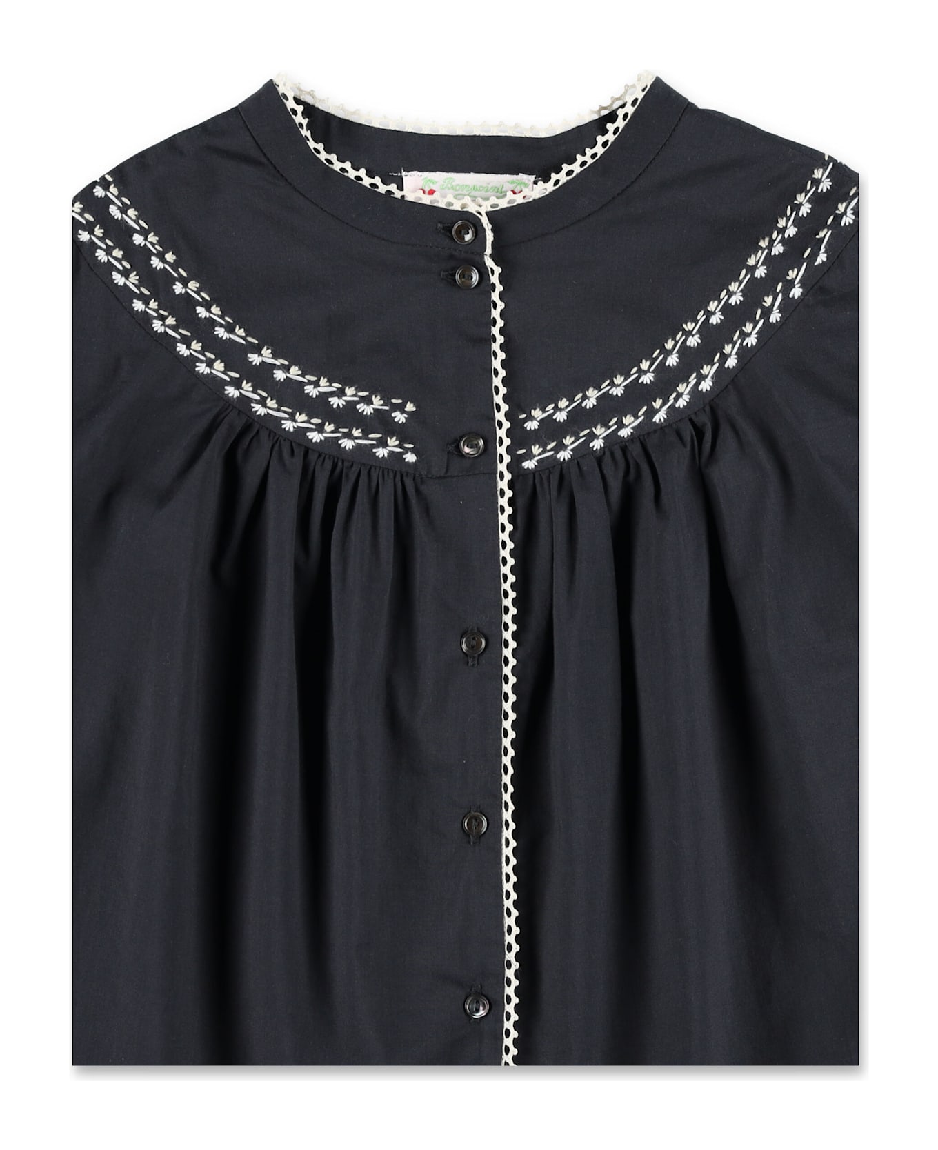 Bonpoint Kid - Elham Embroidered Blouse - BLACK