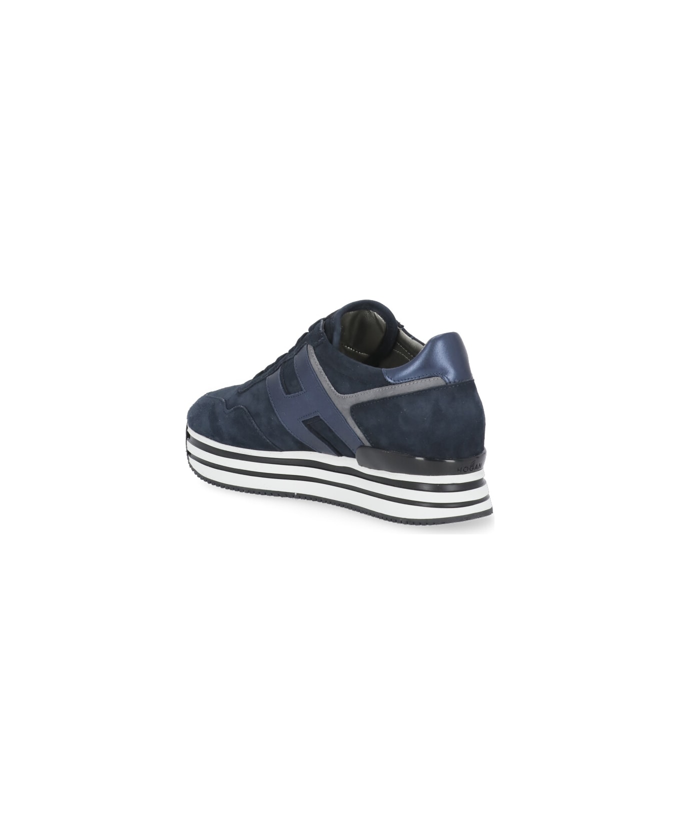 Hogan H483 Midi Platform Sneakers - Blue