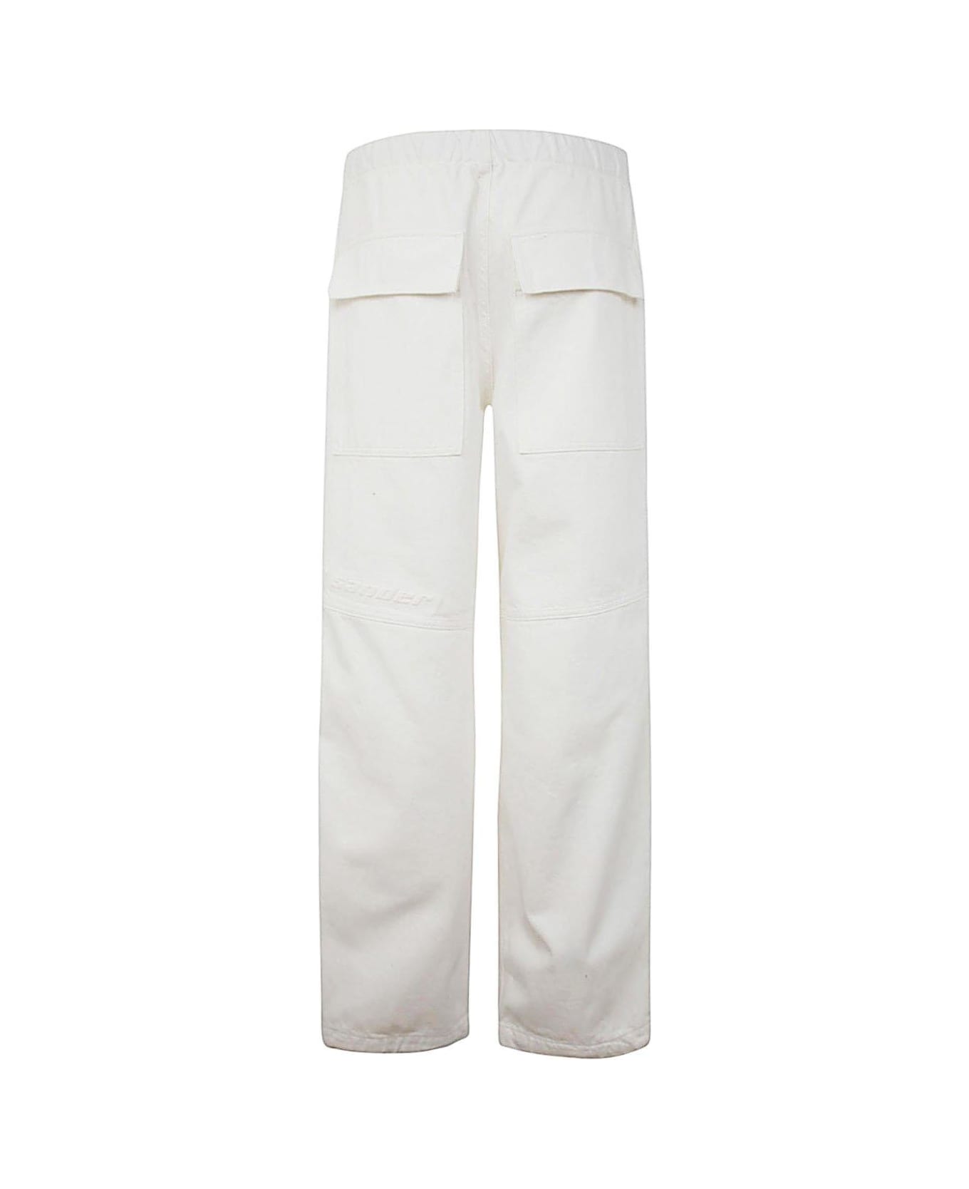 Jil Sander Crimpled-effect Trousers - Cream