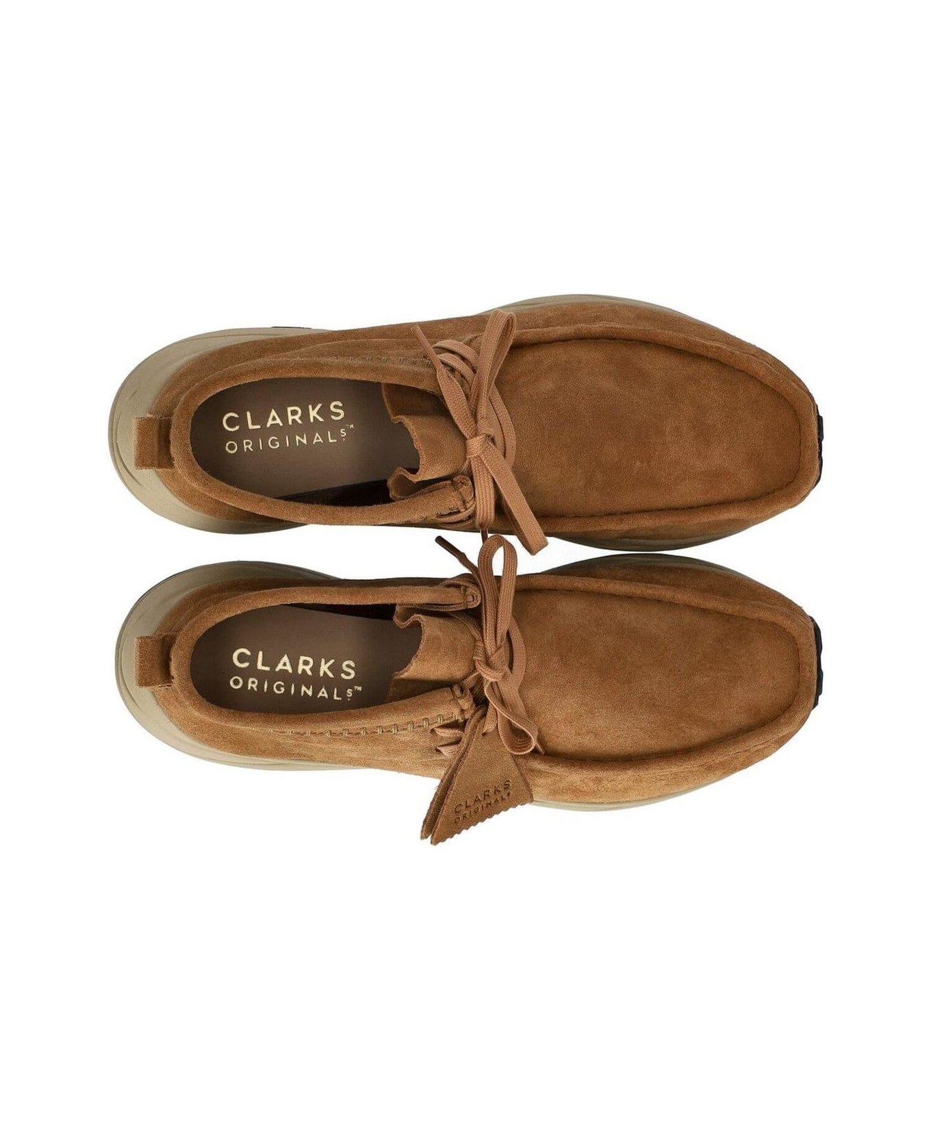 Clarks Wallabee Lace-up Ankle Boots - Beige