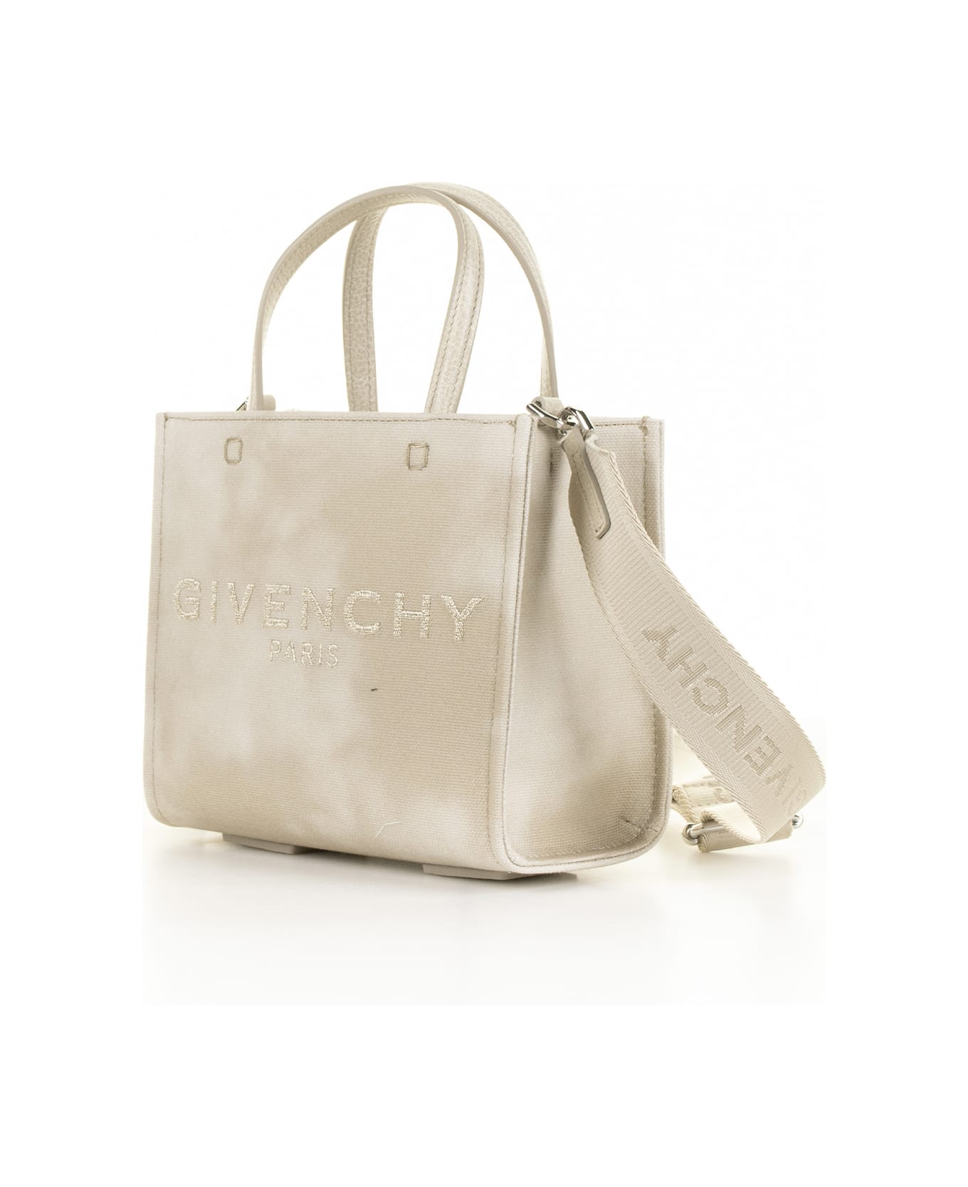 Givenchy Tote Bag In Canvas - dusty gold