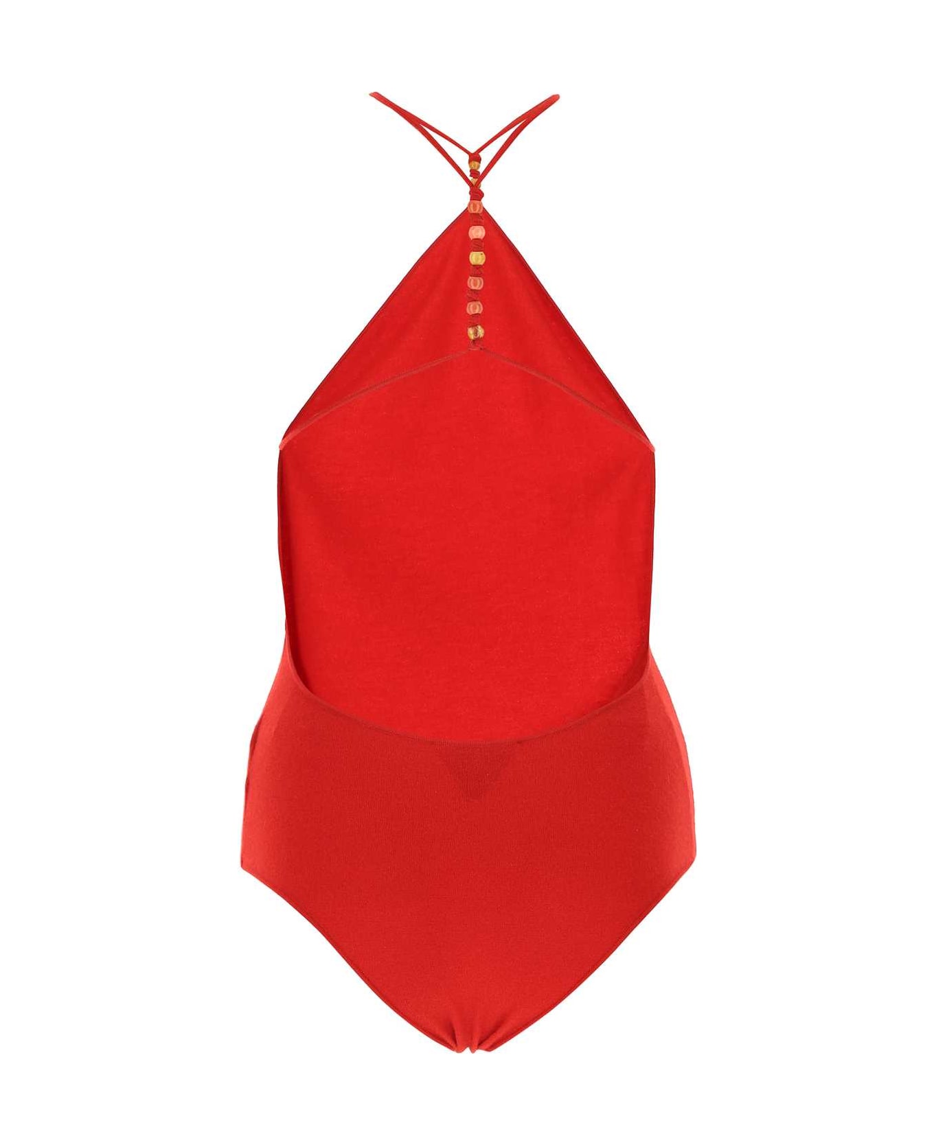 Bottega Veneta Red Stretch Cashmere Blend Bodysuit - 6144