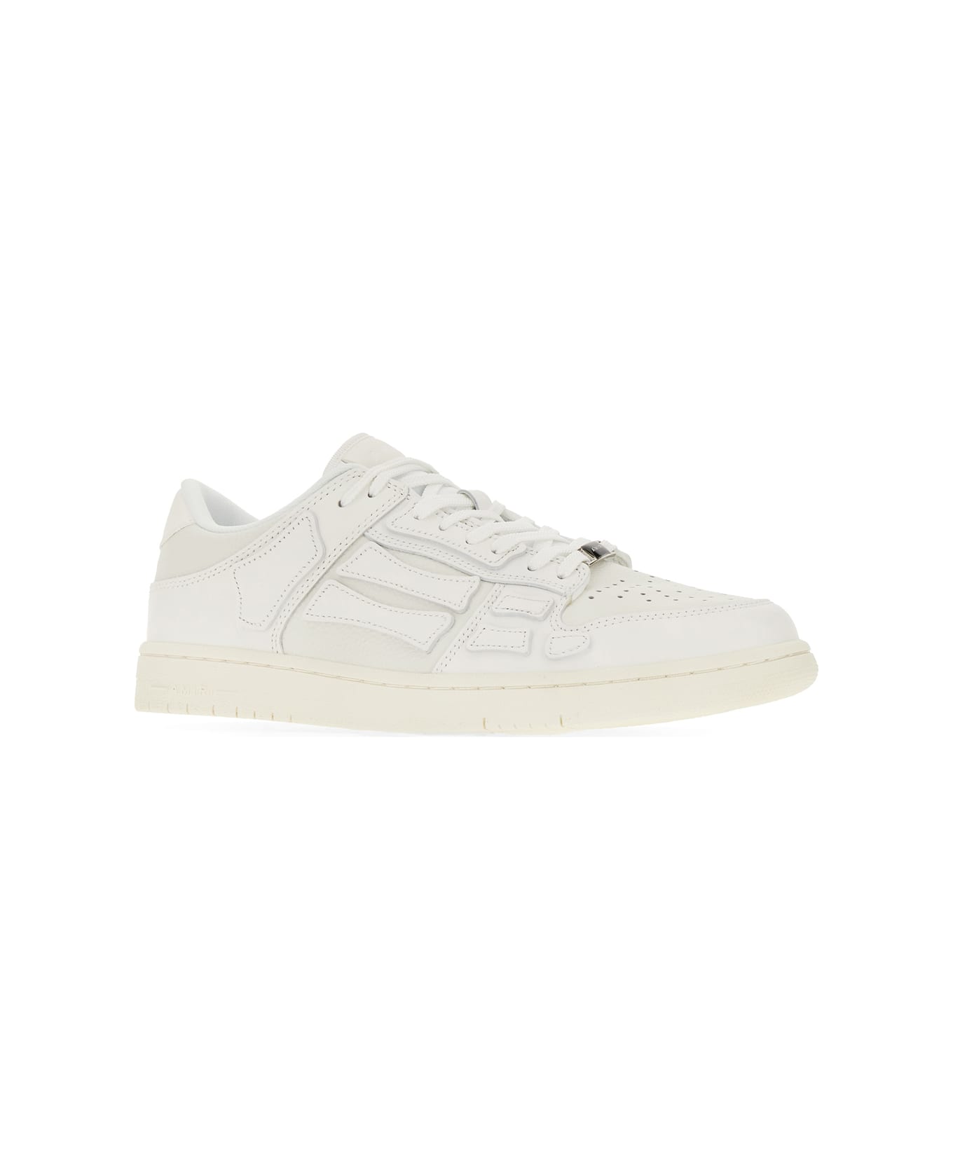 AMIRI White Leather Skel Top Sneakers - WHITE