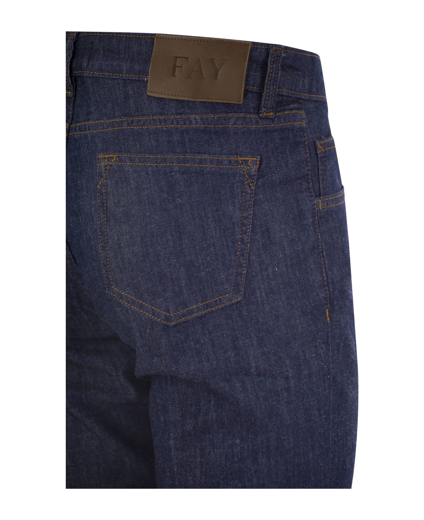 Fay Denim 5-pocket Trousers Fay - BLUETTE