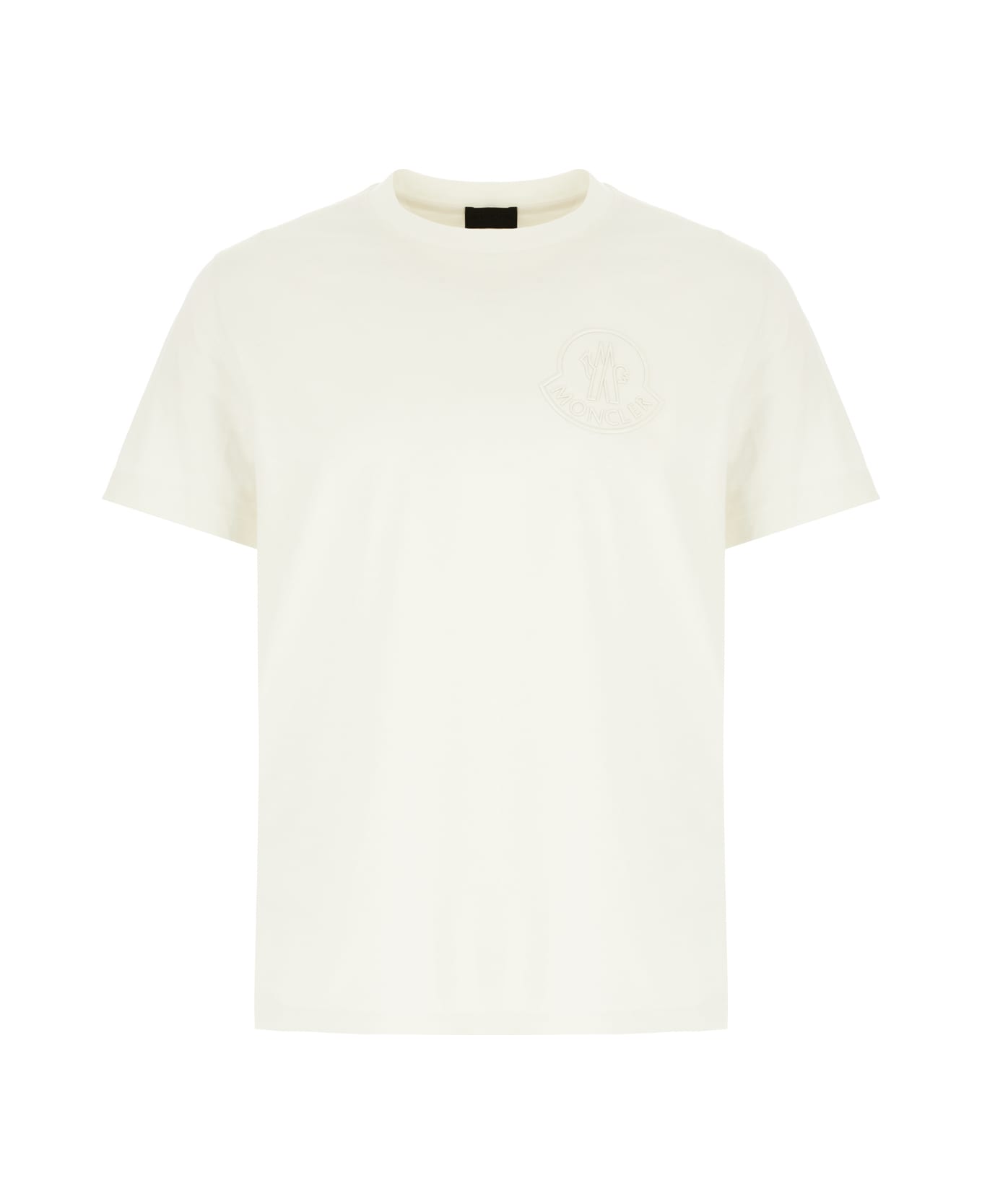 Moncler Sand Cotton T-shirt - WHITE