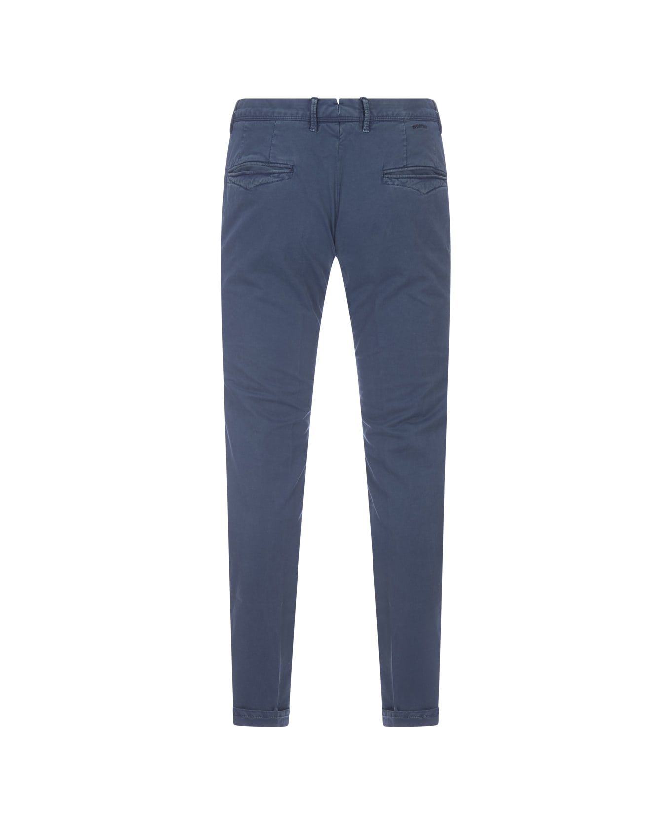 Incotex Blue Stretch Gabardine Slim Fit Trousers ボトムス