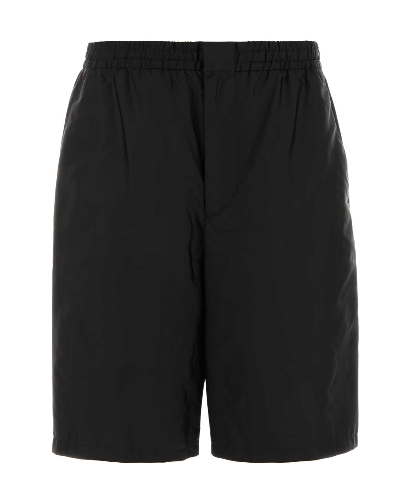 Prada Black Re-nylon Bermuda Shorts - NERO