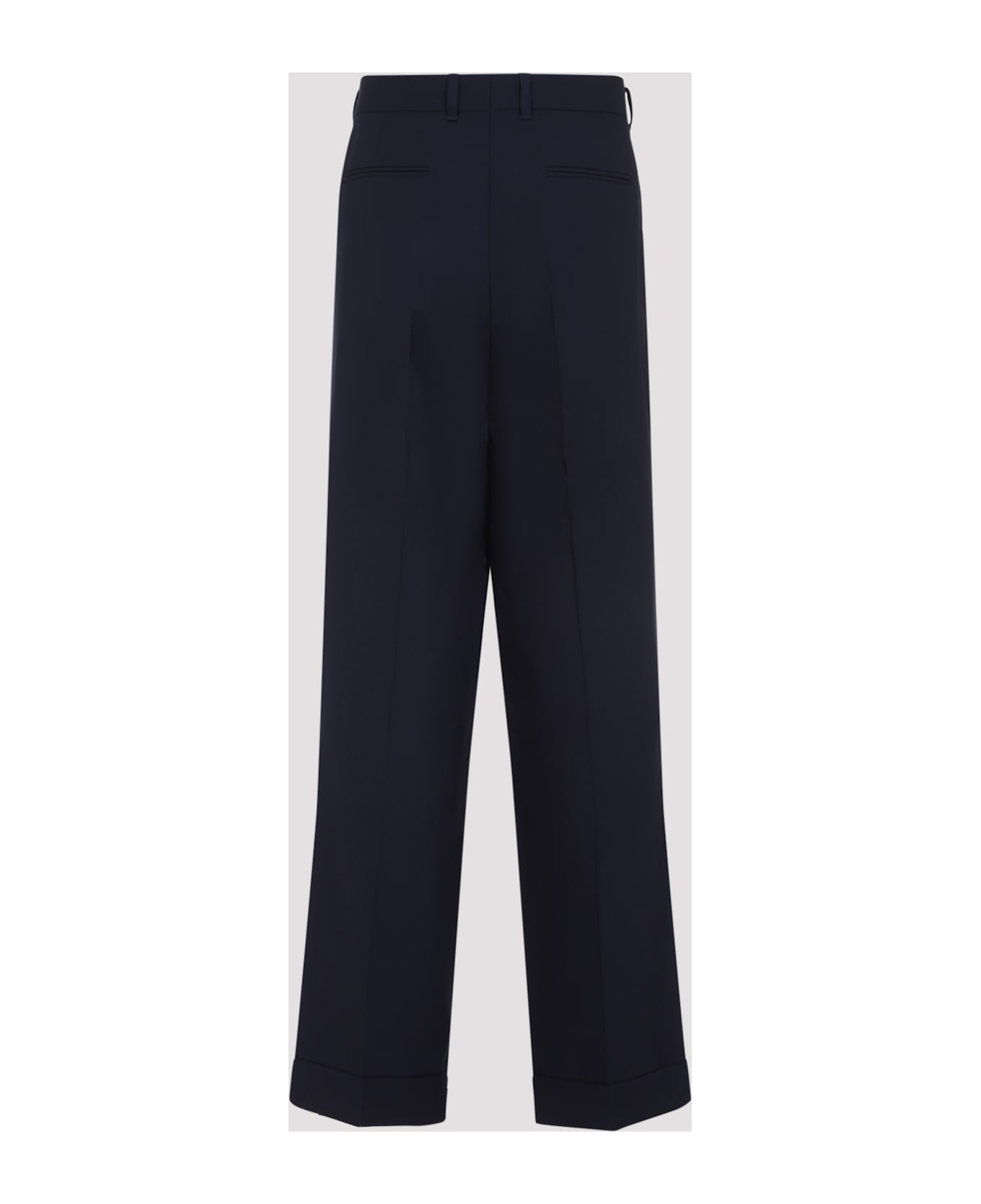 Casablanca Tailored Pleated Trousers - Navy