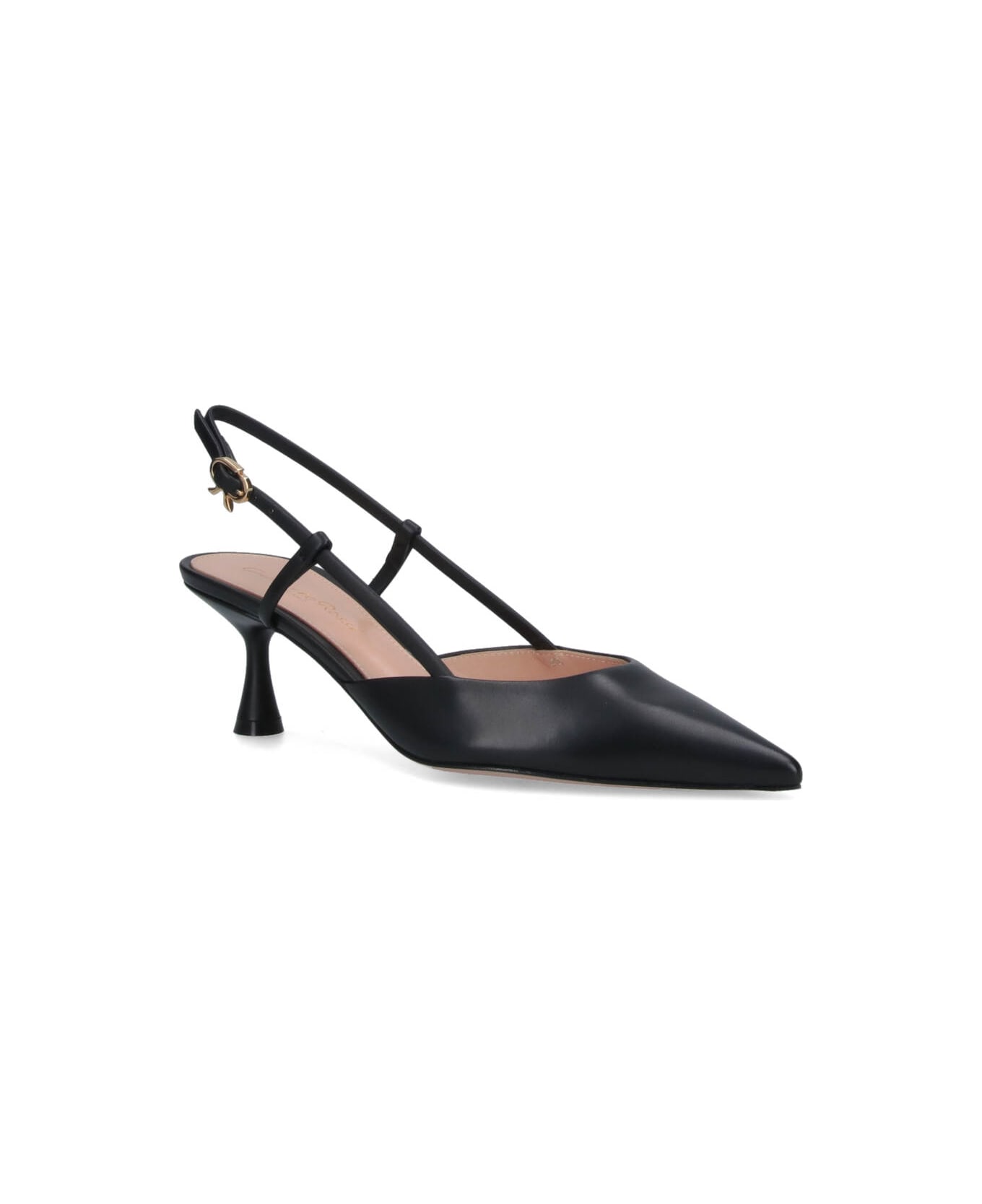 Gianvito Rossi "ascent 55" Slingback Pumps - Black  