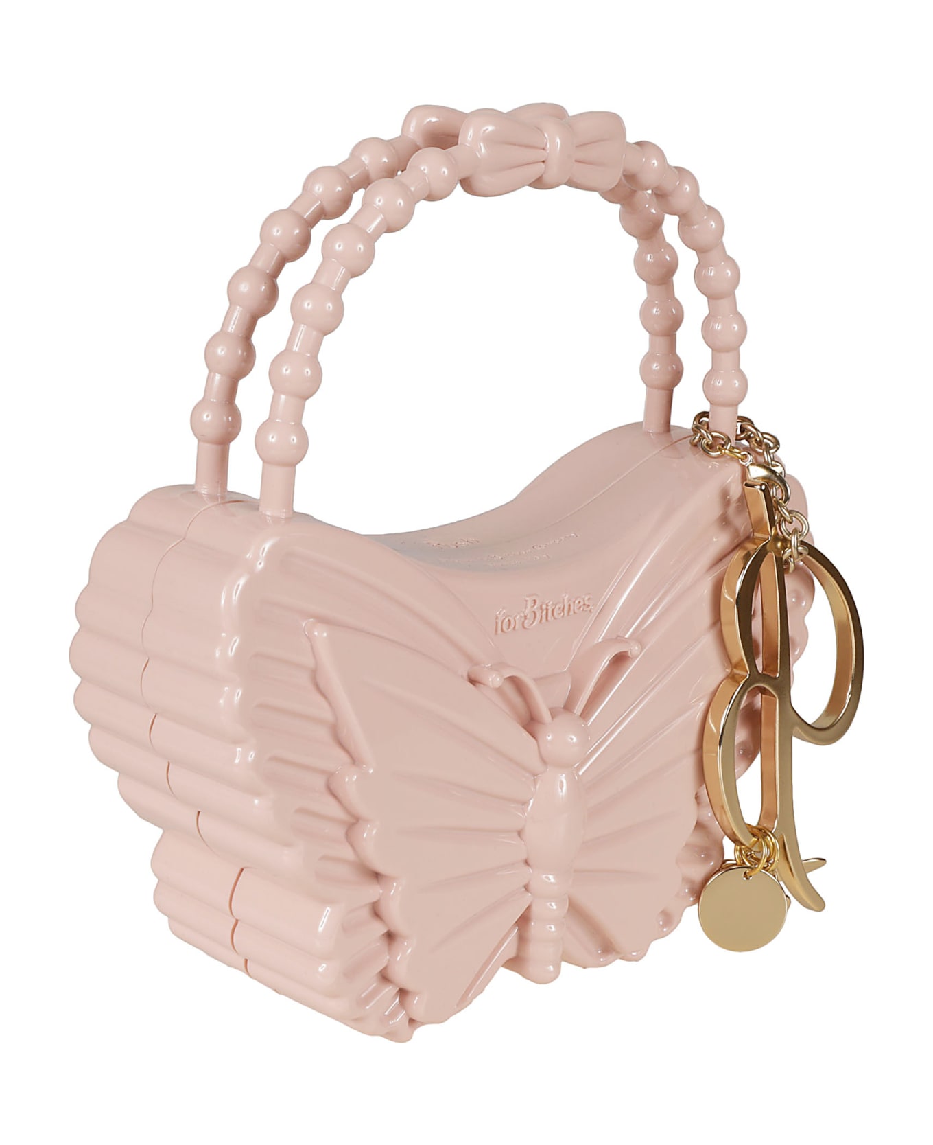 Blumarine Butterfly Embossed Hand Bag - Pale Rose トートバッグ