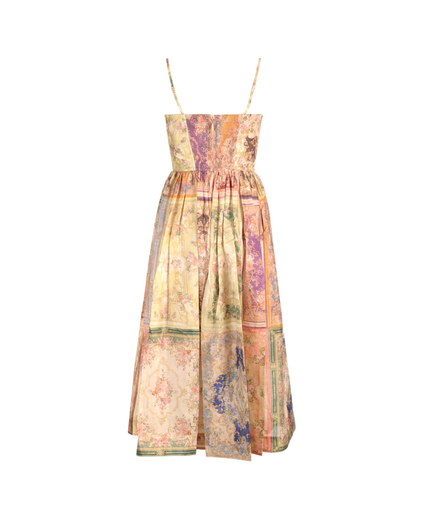 Zimmermann 'august' Midi Dress - Multicolor