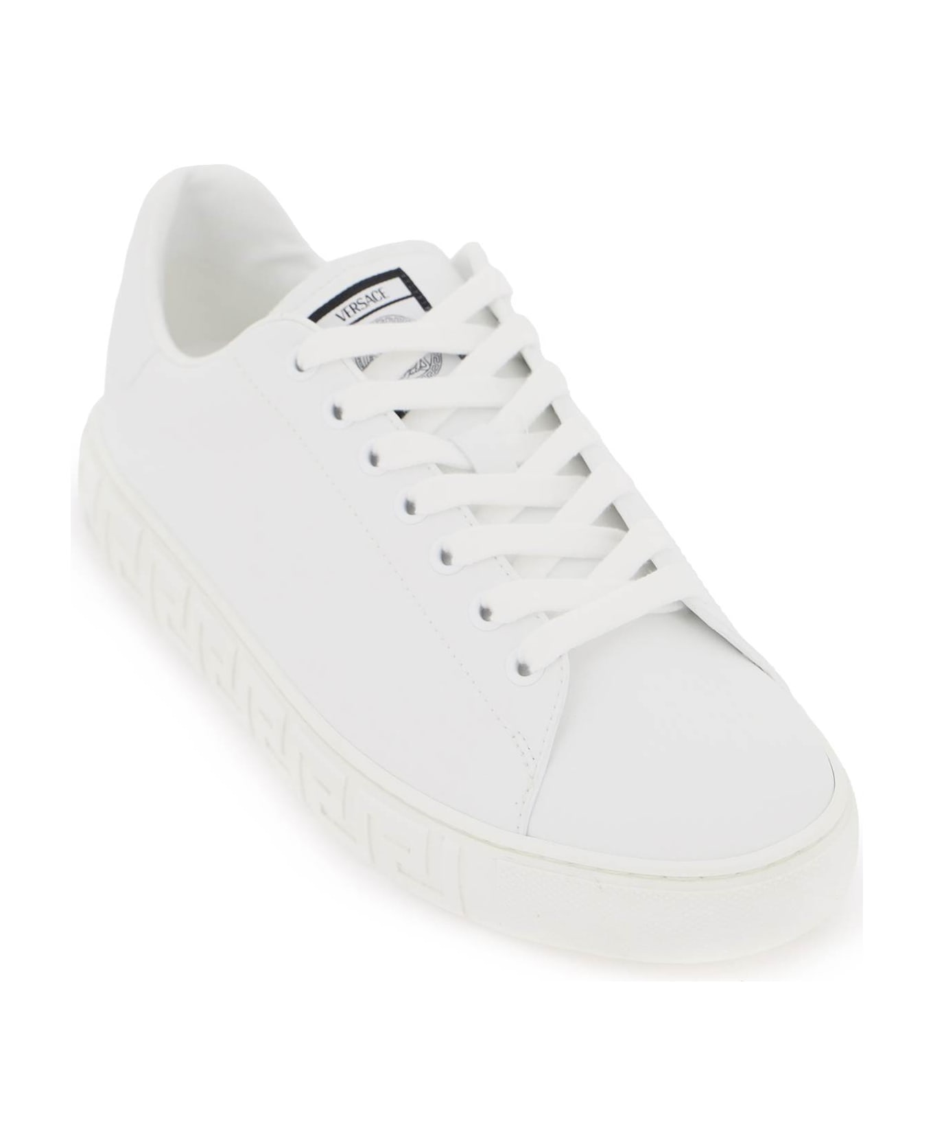 Versace 'greca' Sole Sneakers - White スニーカー