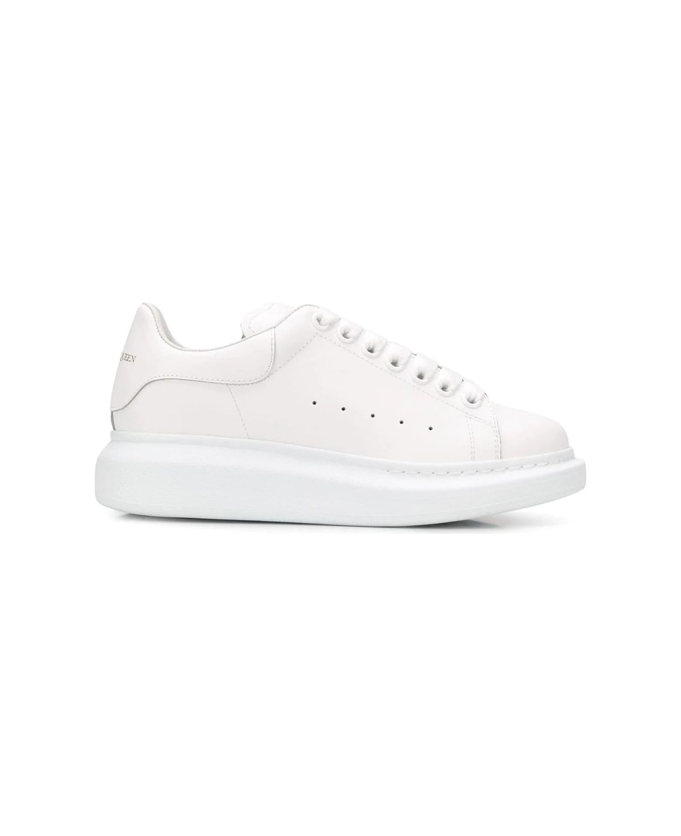 Alexander McQueen Total White Oversized Sneakers - White