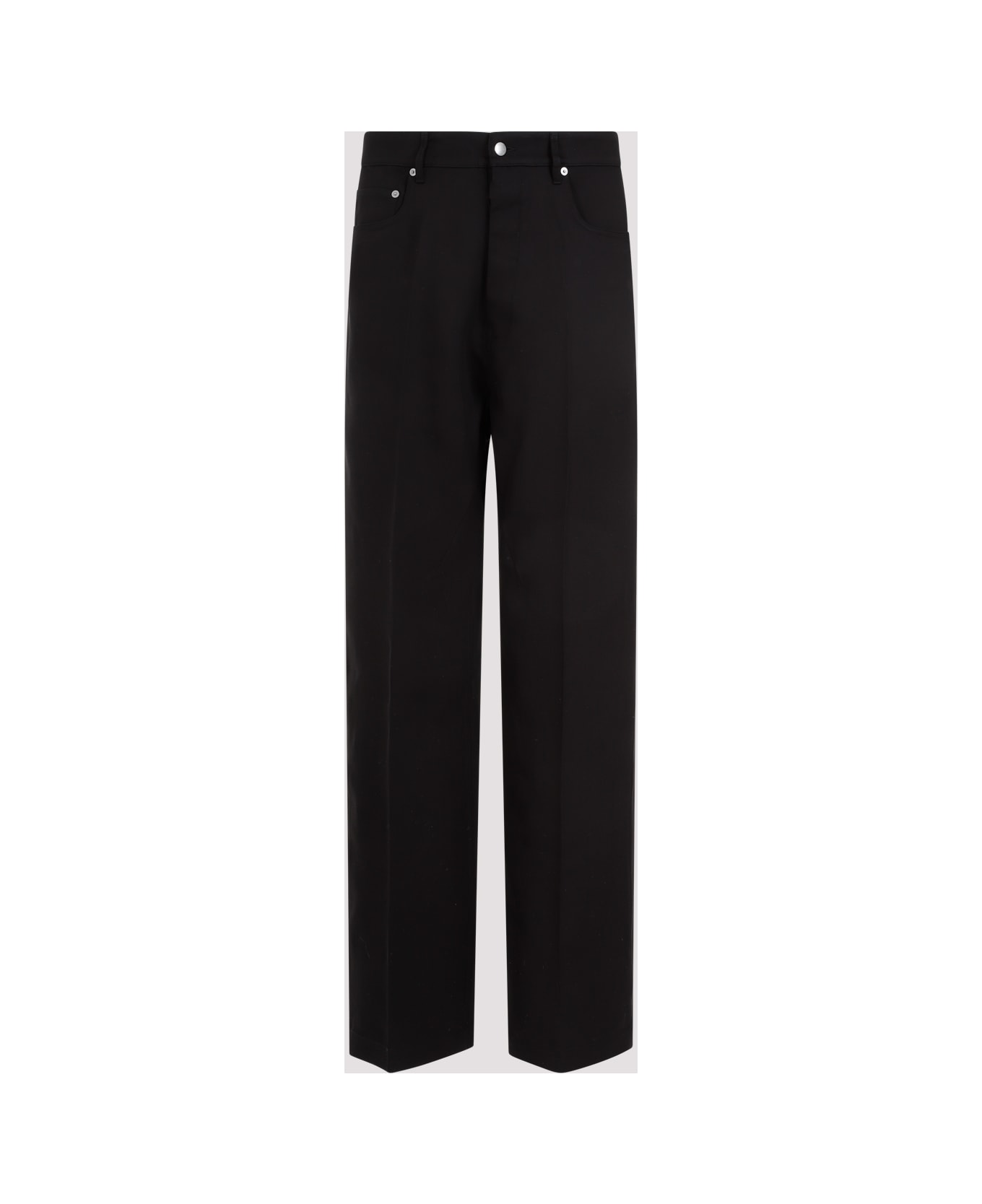 Rick Owens Geth Silk Wool Jeans - Black