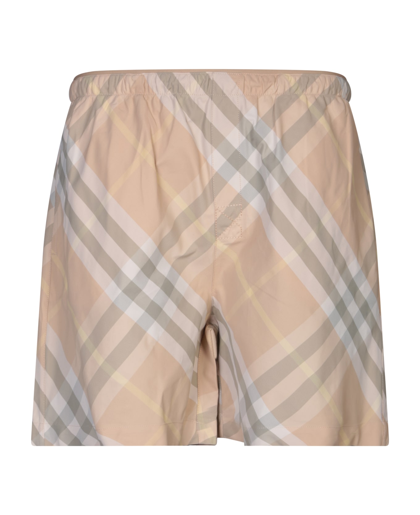 Burberry Check Swim Shorts - Beige