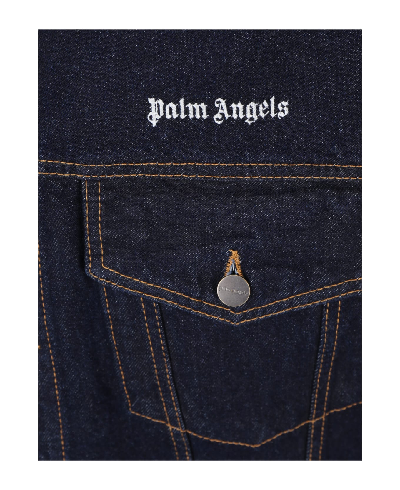 Palm Angels Denim Jacket - Navy Blue