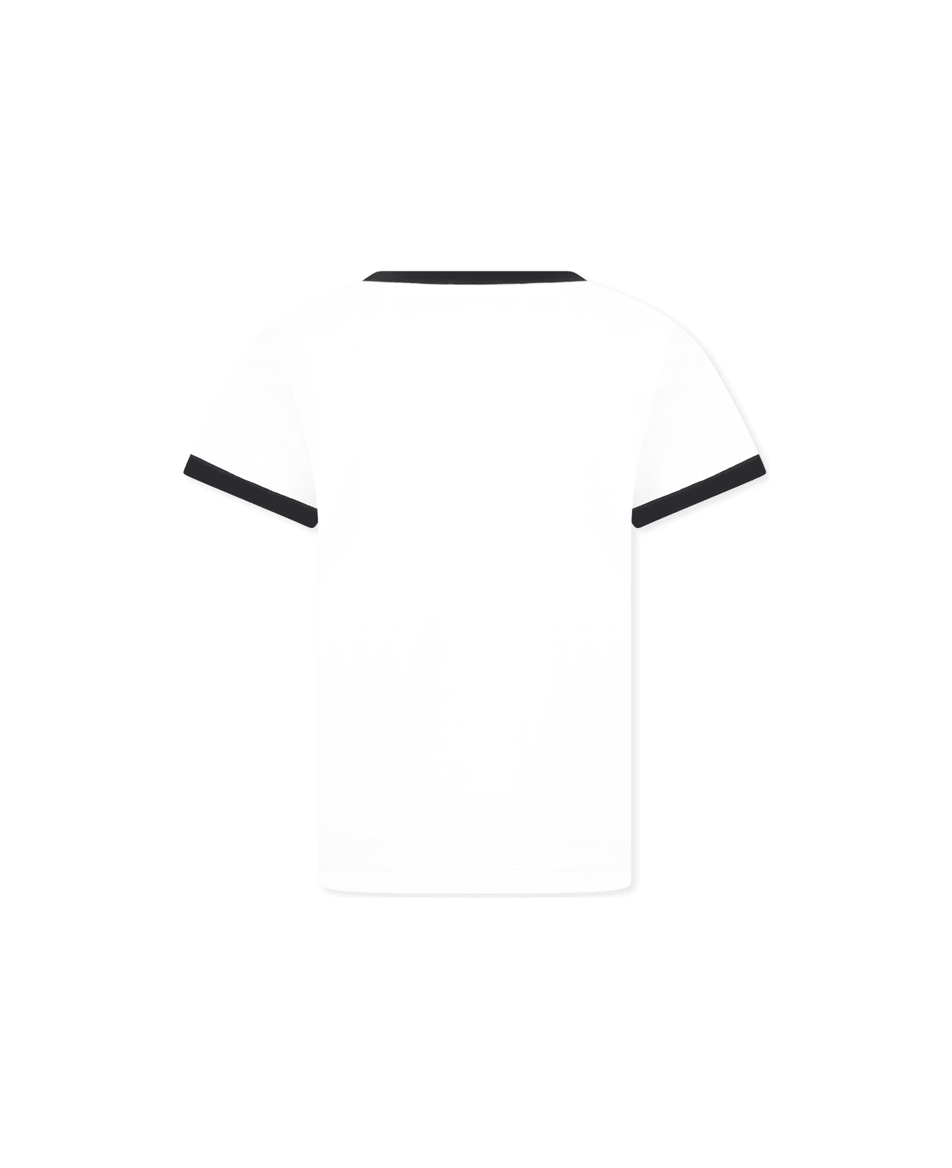 Balmain White T-shirt For Kids With Logo - White
