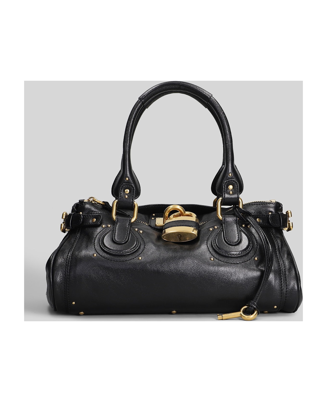 Chloé Paddington Shoulder Bag In Black Leather - black