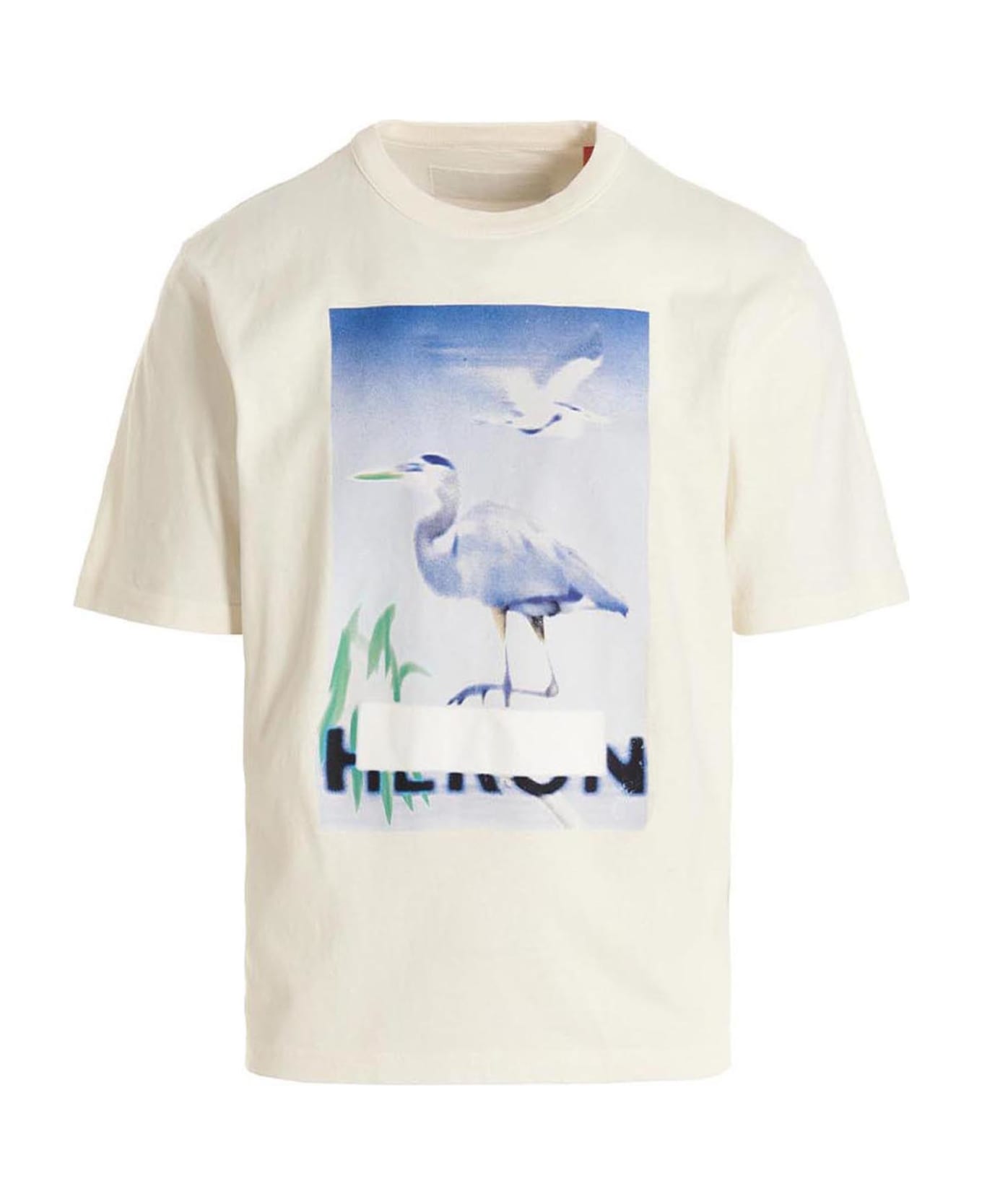 HERON PRESTON 'censored' T-shirt - White