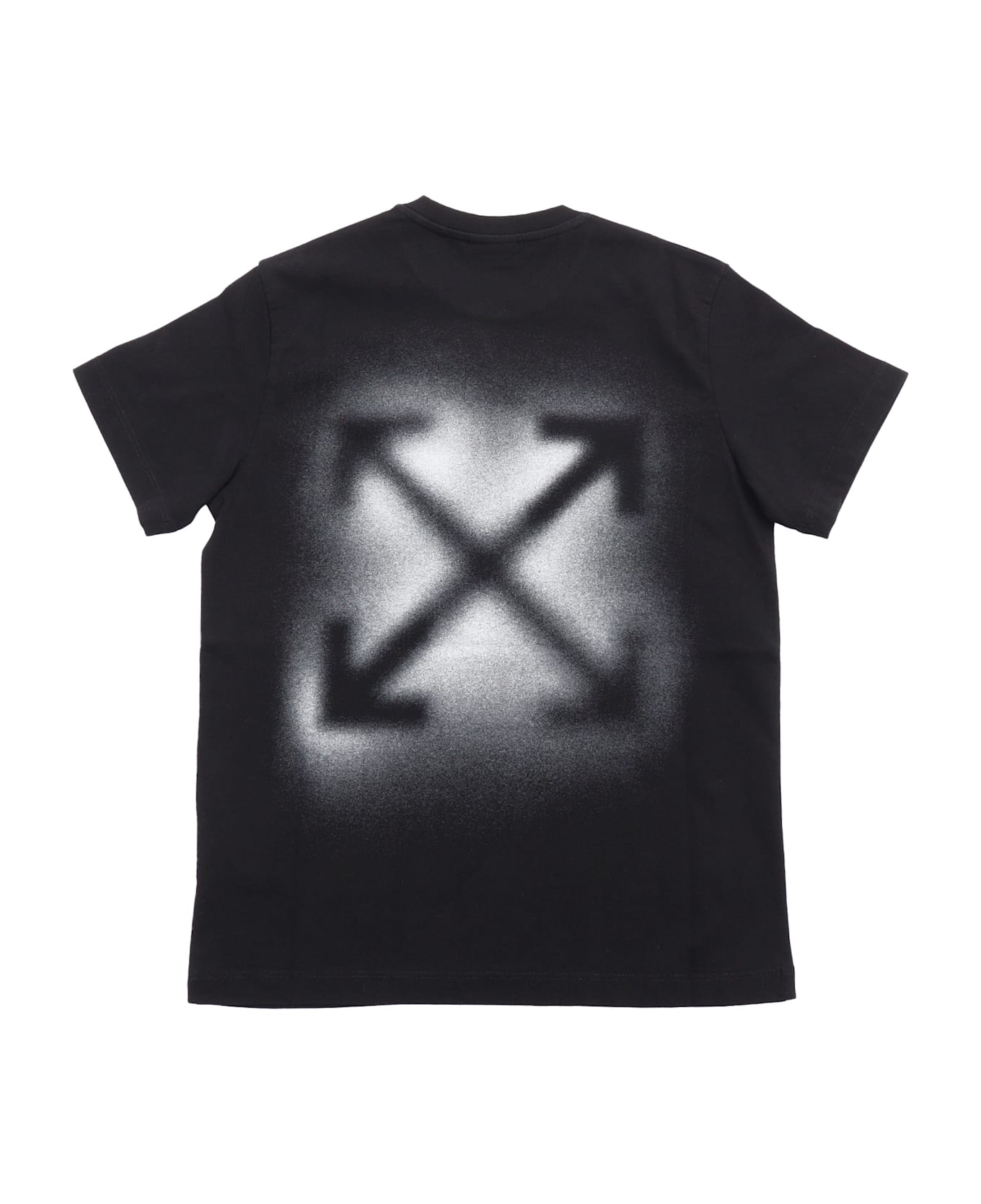 Off-White Arrow Spray Tee S/s Black - White - BLACK
