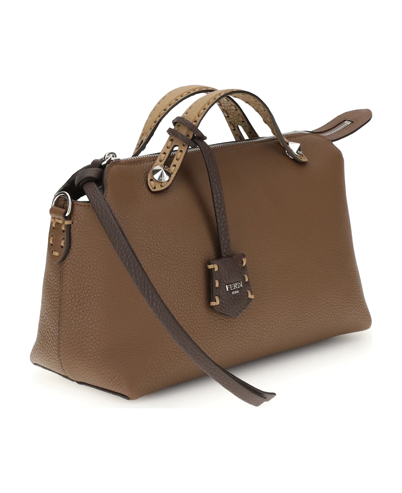 Fendi By The Way Selleria Medium Shoulder Bag - BROWN