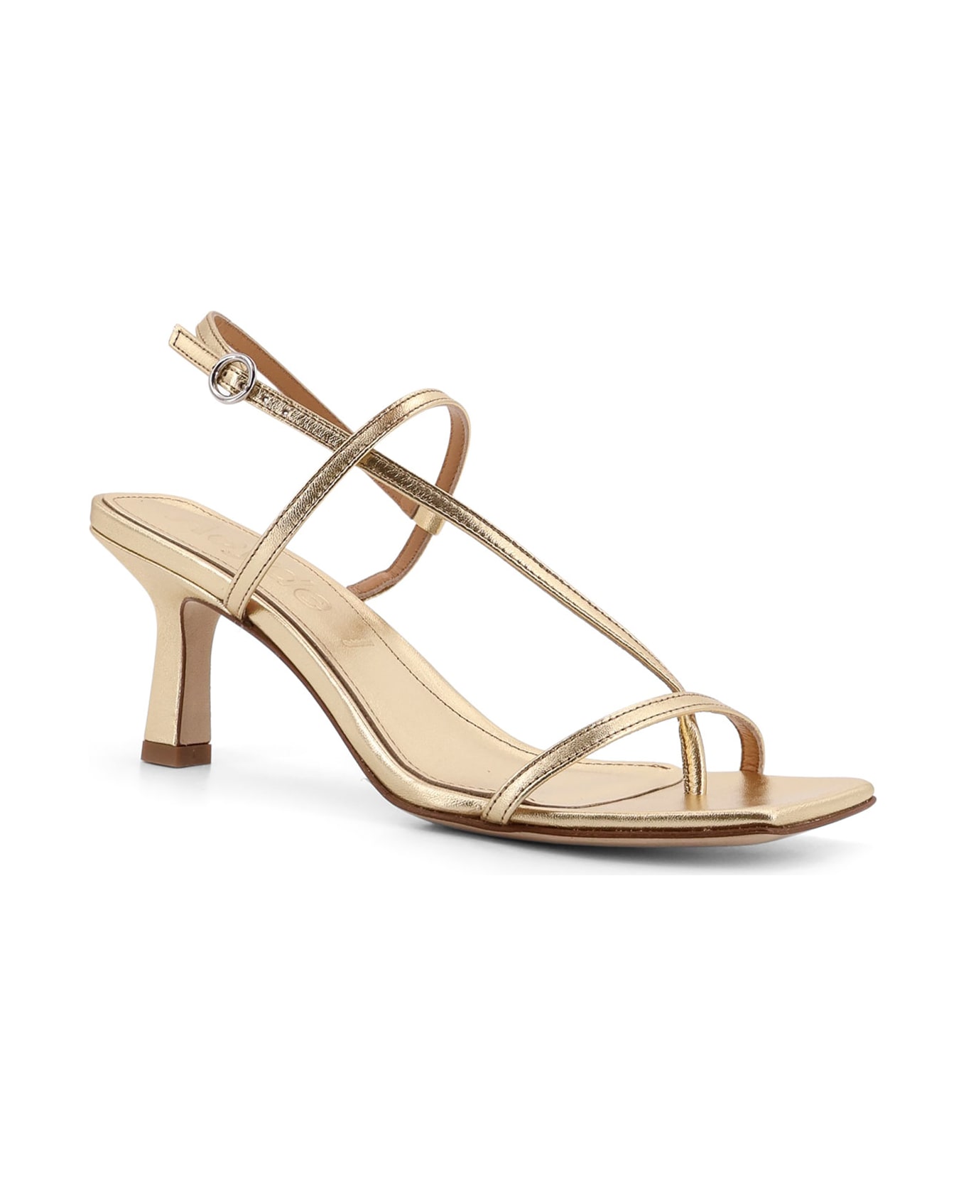 aeyde Elise Leather Thong Sandals - Golden