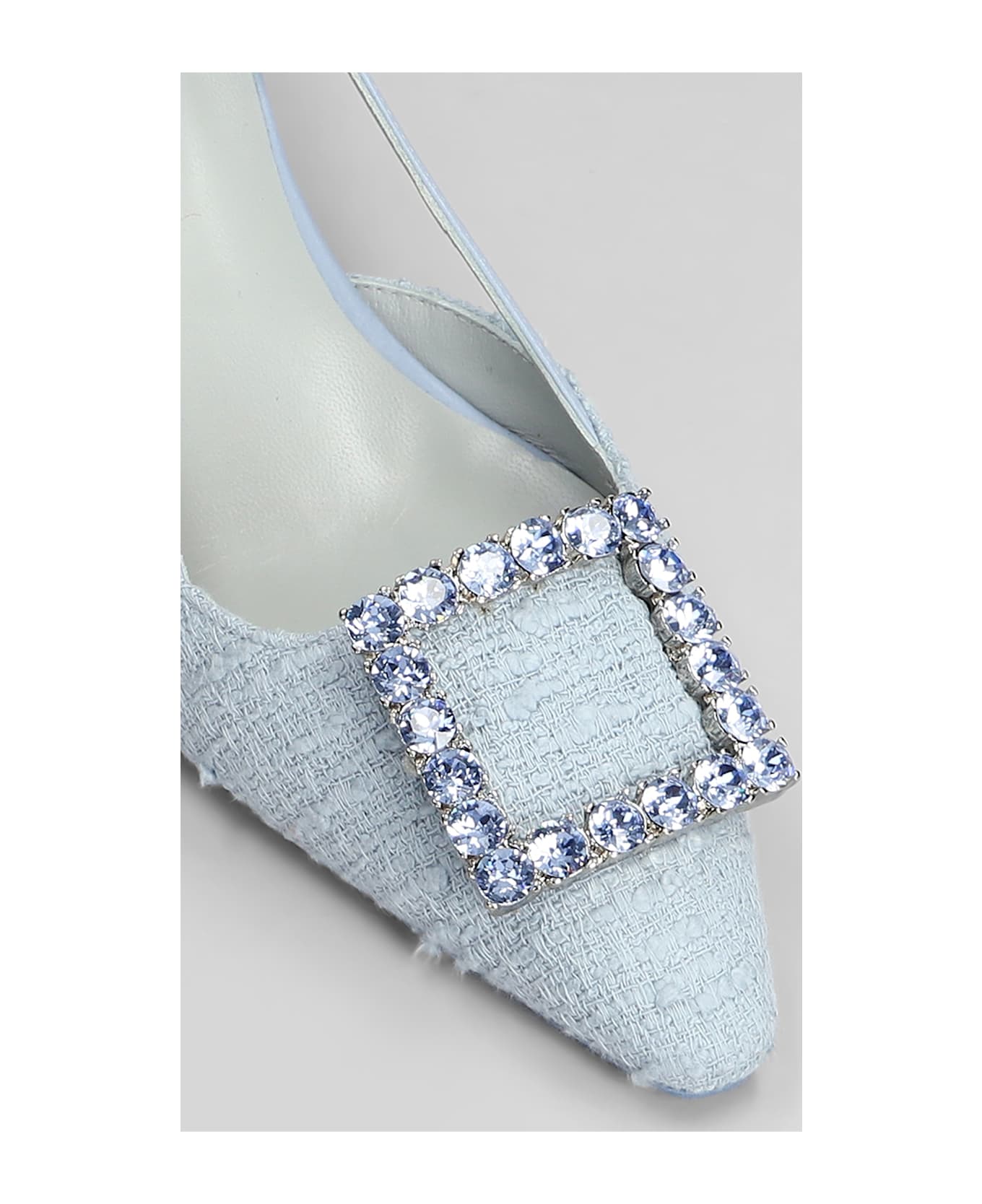 Roberto Festa Stefi Pumps In Cyan Fabric - cyan