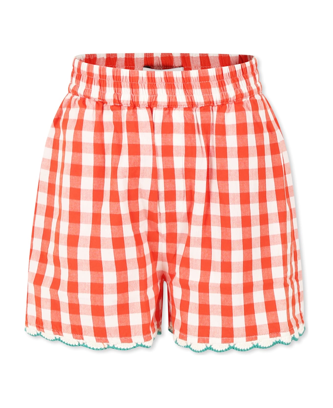 Stella McCartney Kids Red Shorts For Girl With Strawberries - Red
