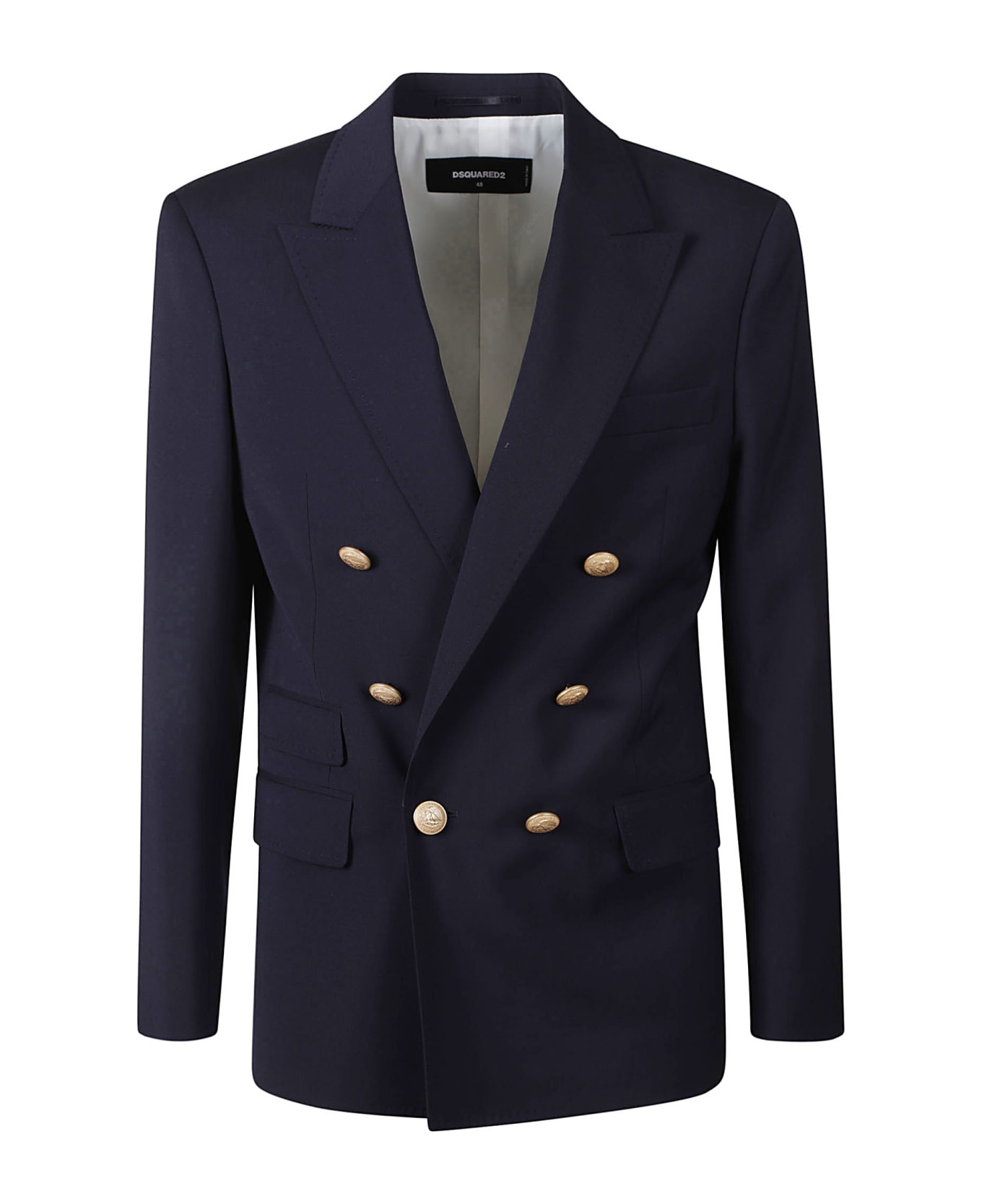 Dsquared2 Palm Beach Double Breasted Blazer - Navy Blue ブレザー