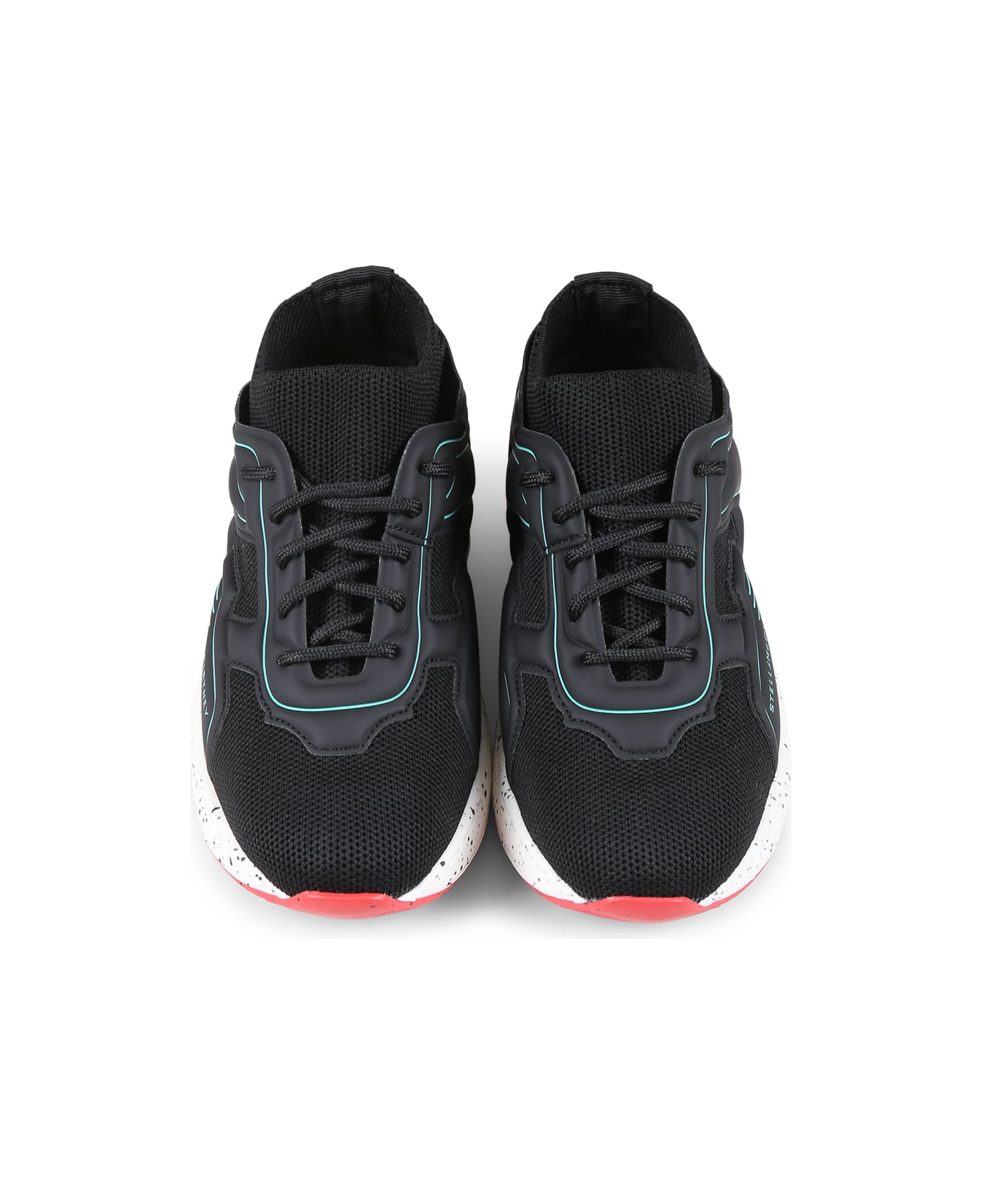 Stella McCartney Kids Black Sneakers For Boy With Logo - Black