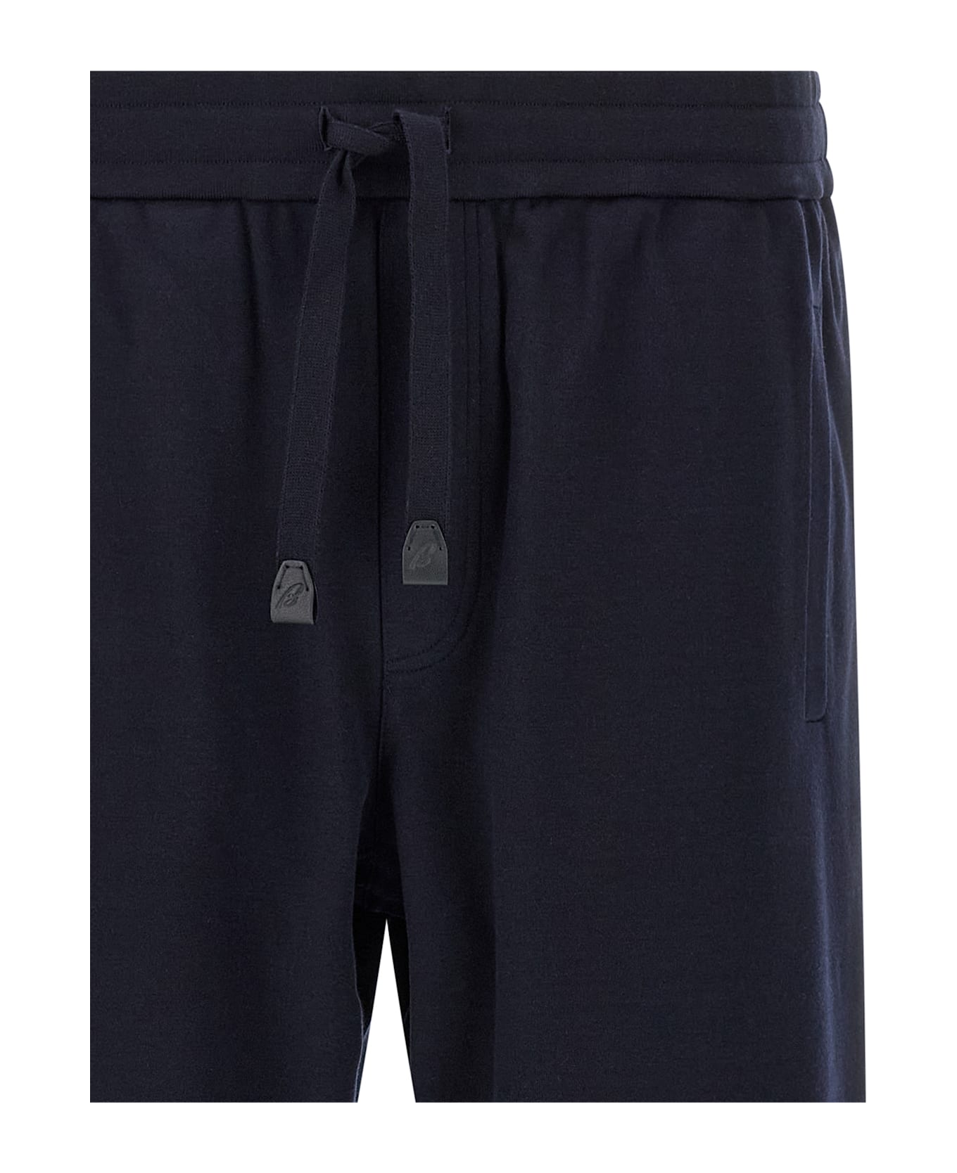 Brioni Cotton And Cashmere Joggers - Blue