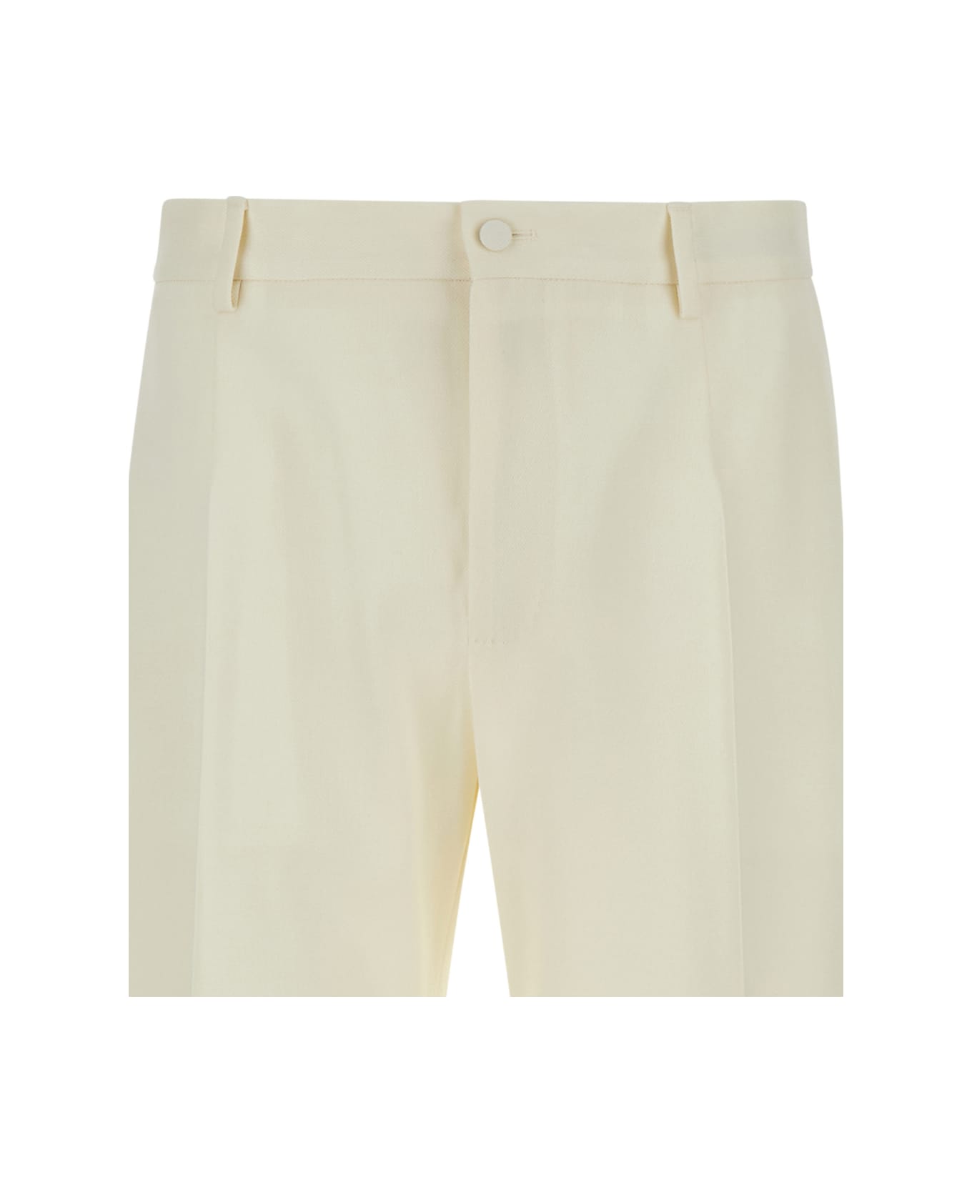 Dolce & Gabbana Look 24 Pantalone - Bianco naturale