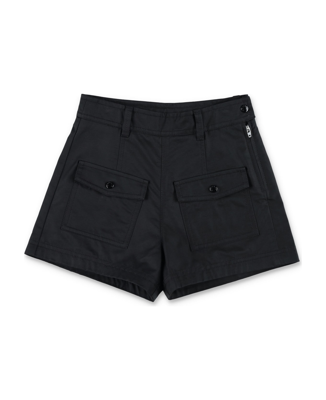 Moncler High Waisted Shorts - BLACK