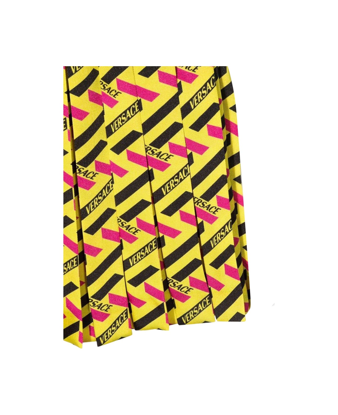 Versace Skirt Twill Monogram + Elastico Logo - YELLOW