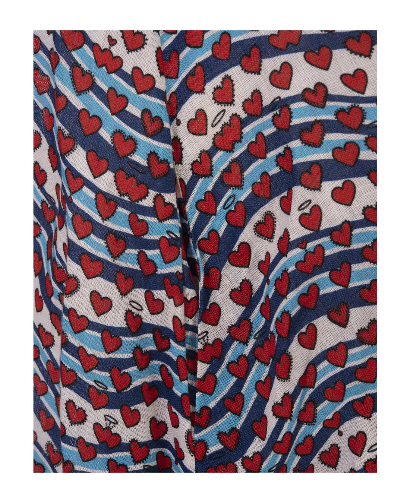 Alessandro Enriquez Long Printed Linen Shirt Dress - Multicolour