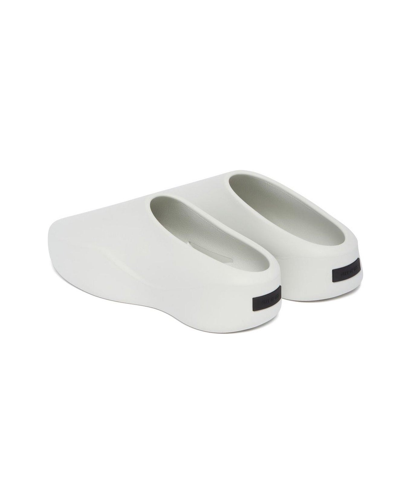 Fear of God Logo Patch Round-toe Slippers - Glacier