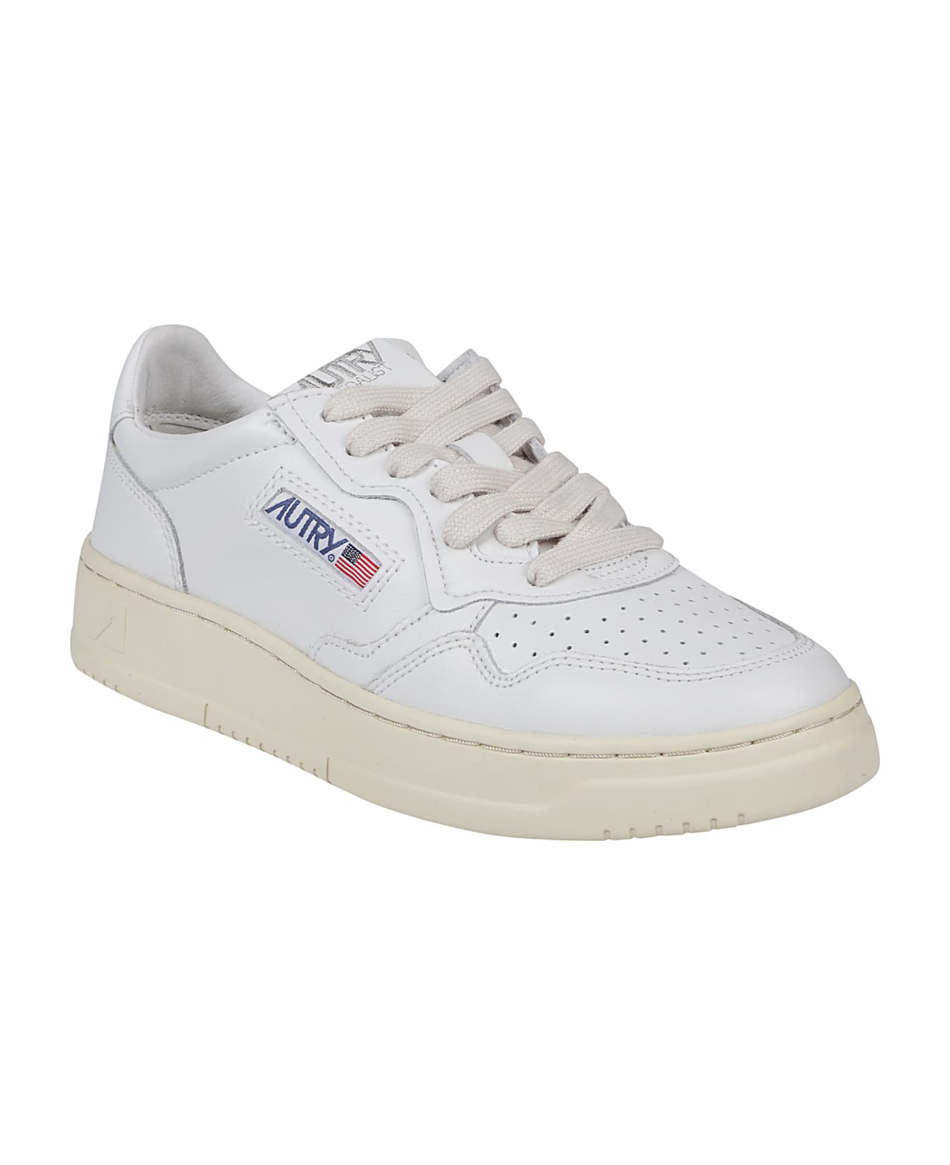 Autry Medalist Low Sneakers - White/white