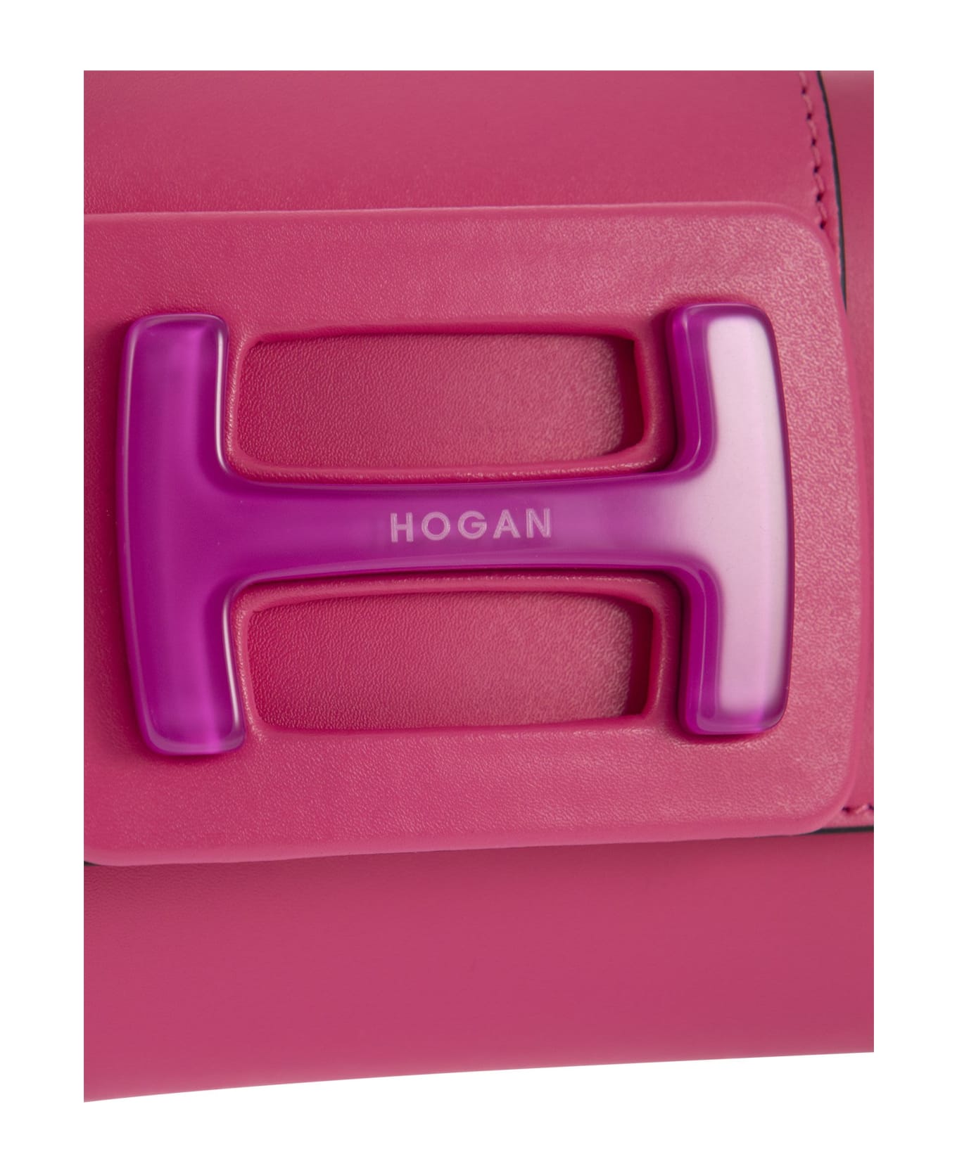 Hogan H-bag - Leather Cross Body Bag - Fucsia