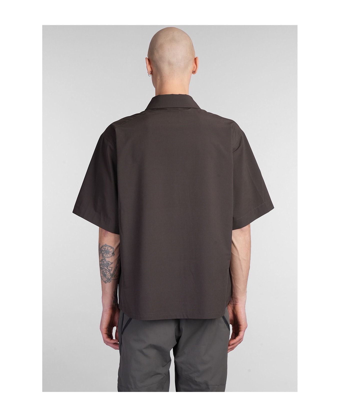 ROA Dot Air Shirt Shirt In Brown Polyamide - brown シャツ