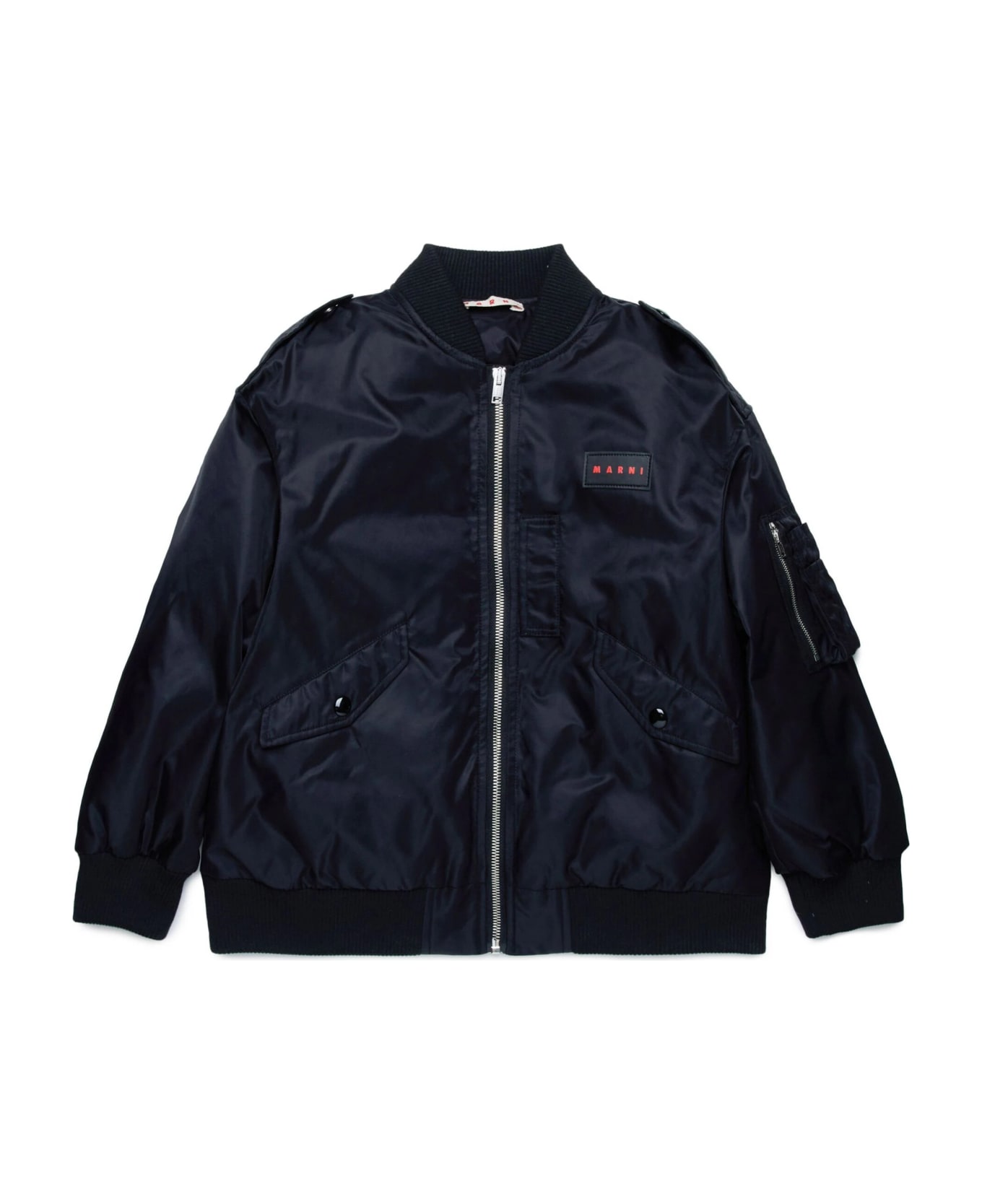 Marni Bomber Con Logo - Black