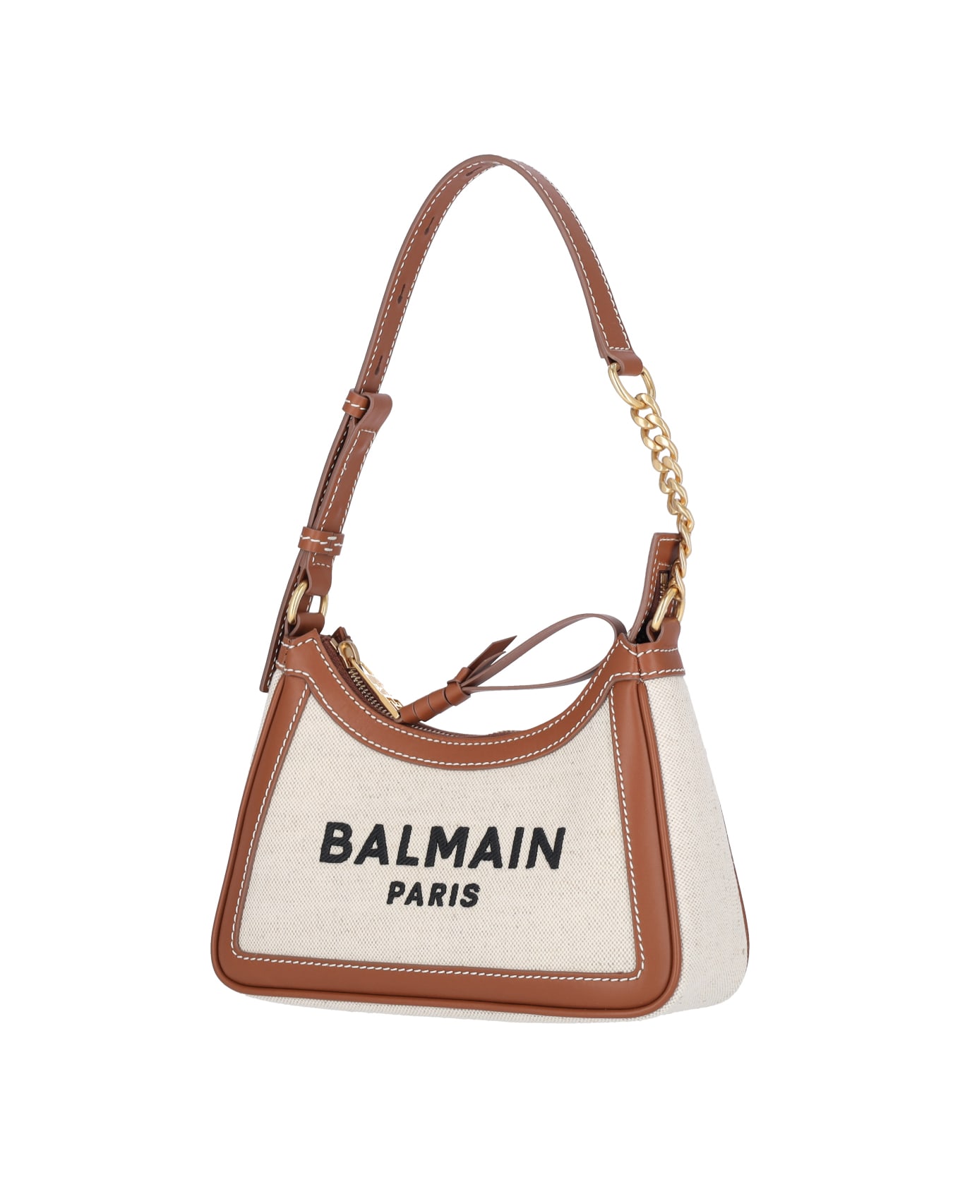 Balmain 'b-army' Shoulder Bag - Natuler/marron