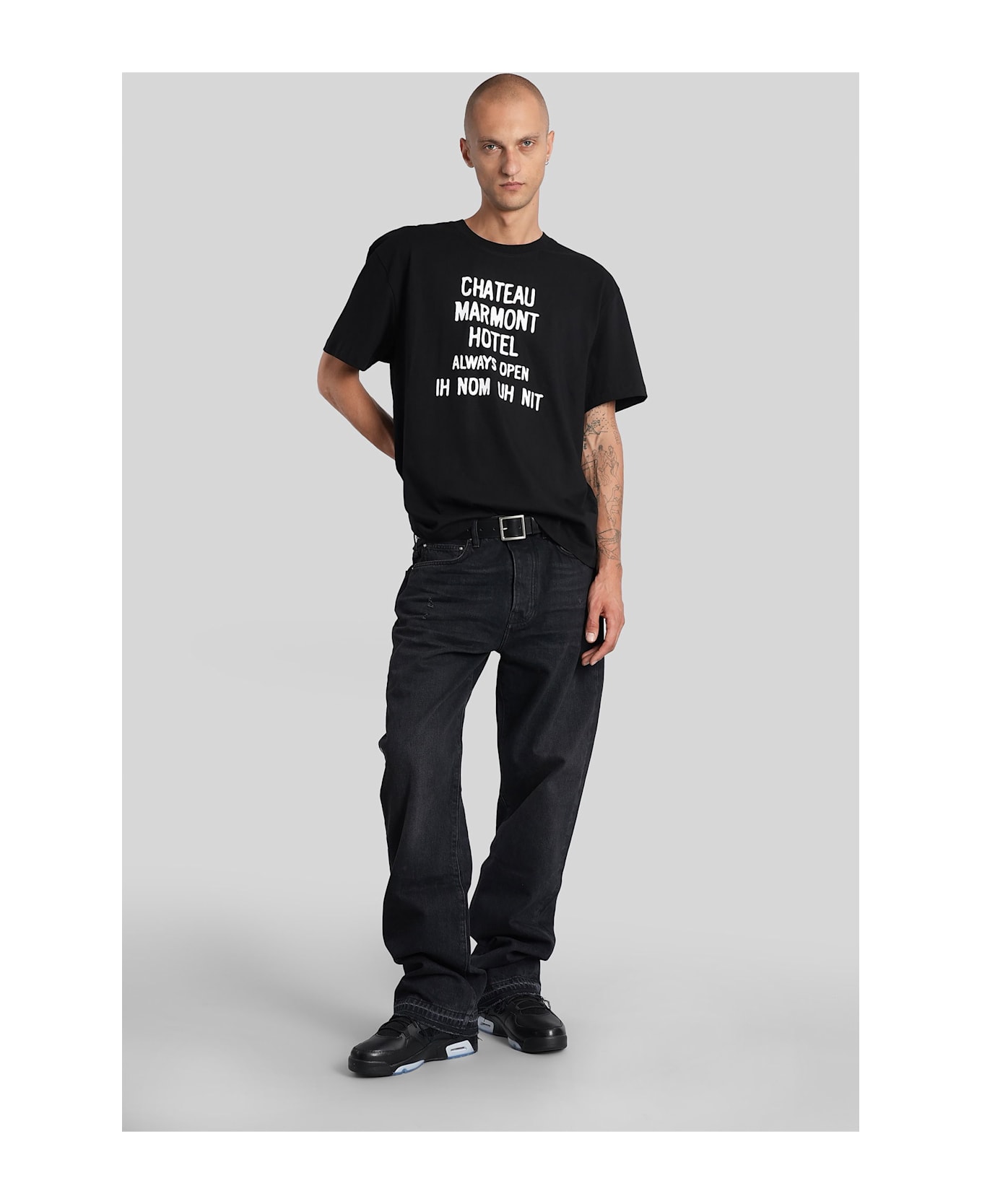 ih nom uh nit T-shirt In Black Cotton - black
