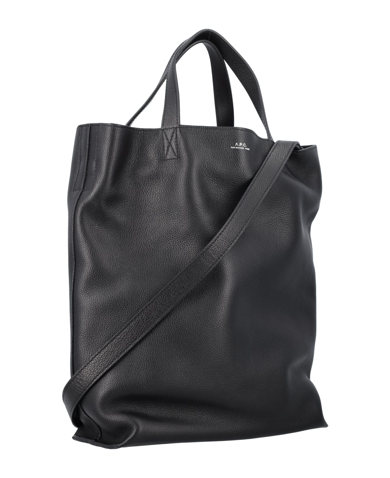 A.P.C. Maiko Medium Shopper Tote Bag - BLACK