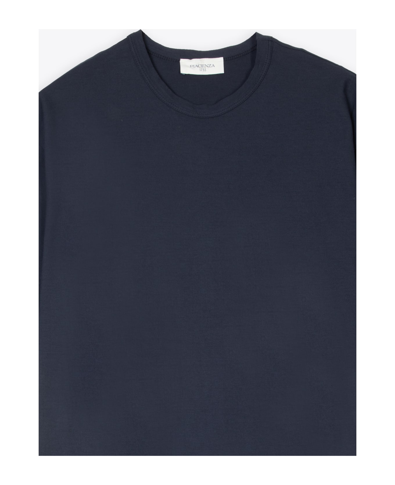 Piacenza Cashmere T-shirt Dark blue lightweight cotton t-shirt - Blu scuro シャツ