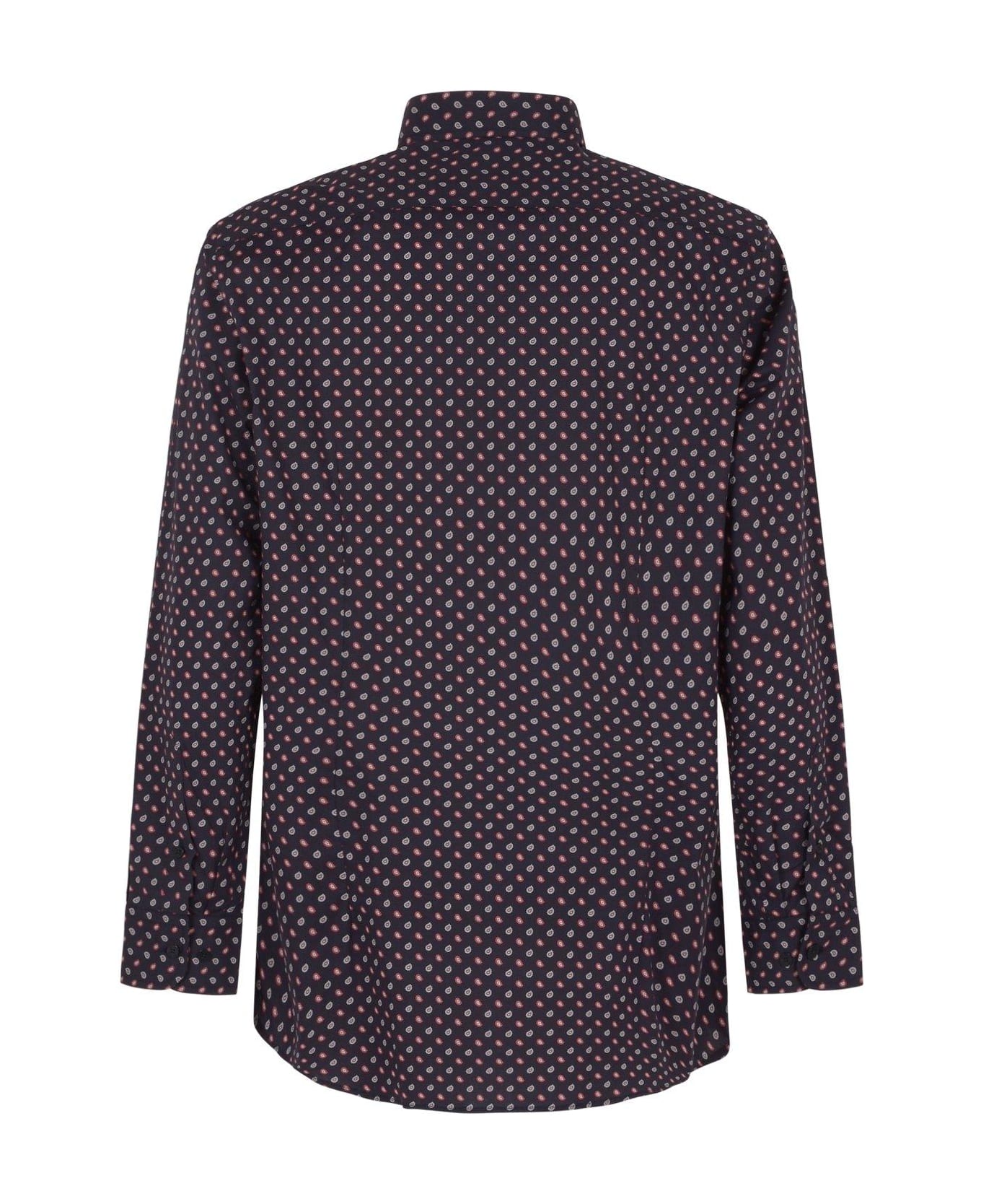 Etro Paisley-printed Stretch Shirt - BLU