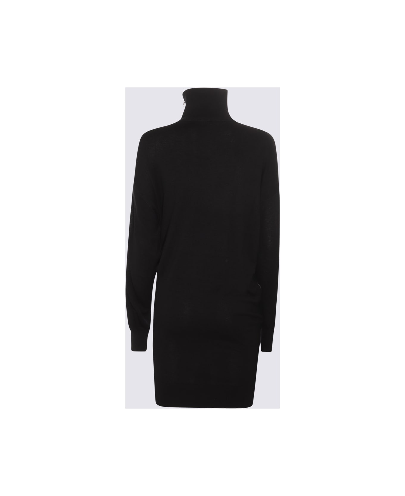 Isabel Marant Black Viscose And Wool Blend Dress - Black