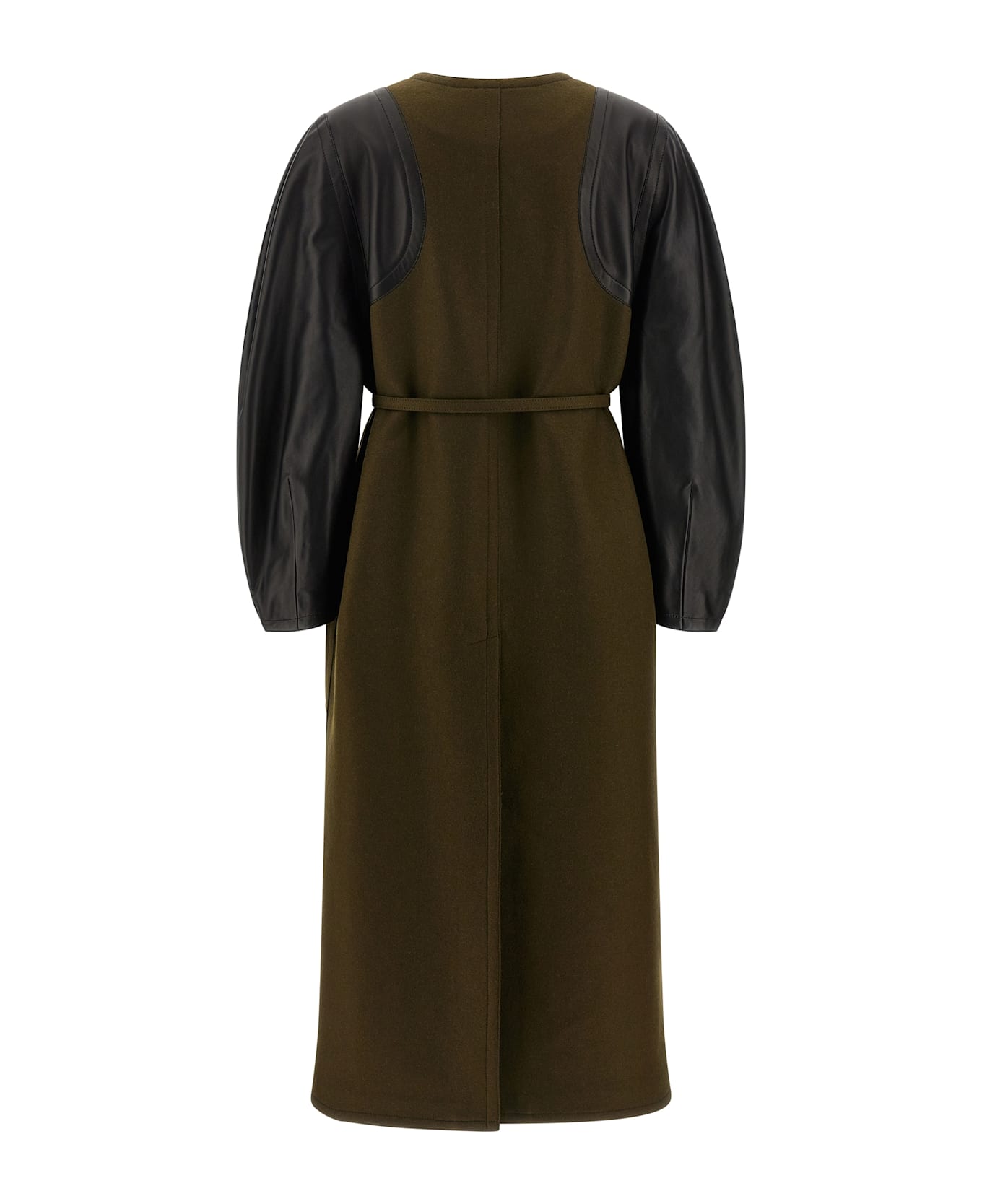 Fendi 
wool Felt
 Coat - GREEN