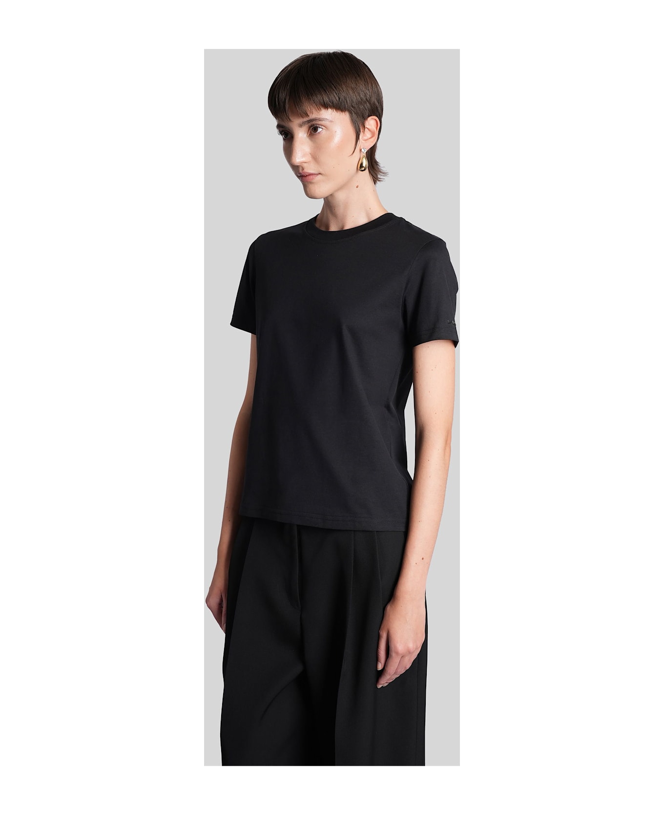 Lanvin T-shirt In Black Cotton - black