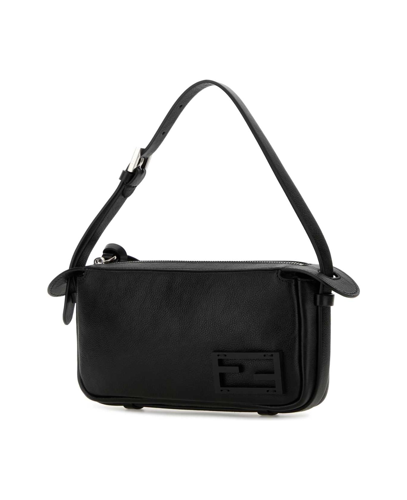 Fendi Black Leather Mini Simply Fendi Shoulder Bag - NEROPUVIBR